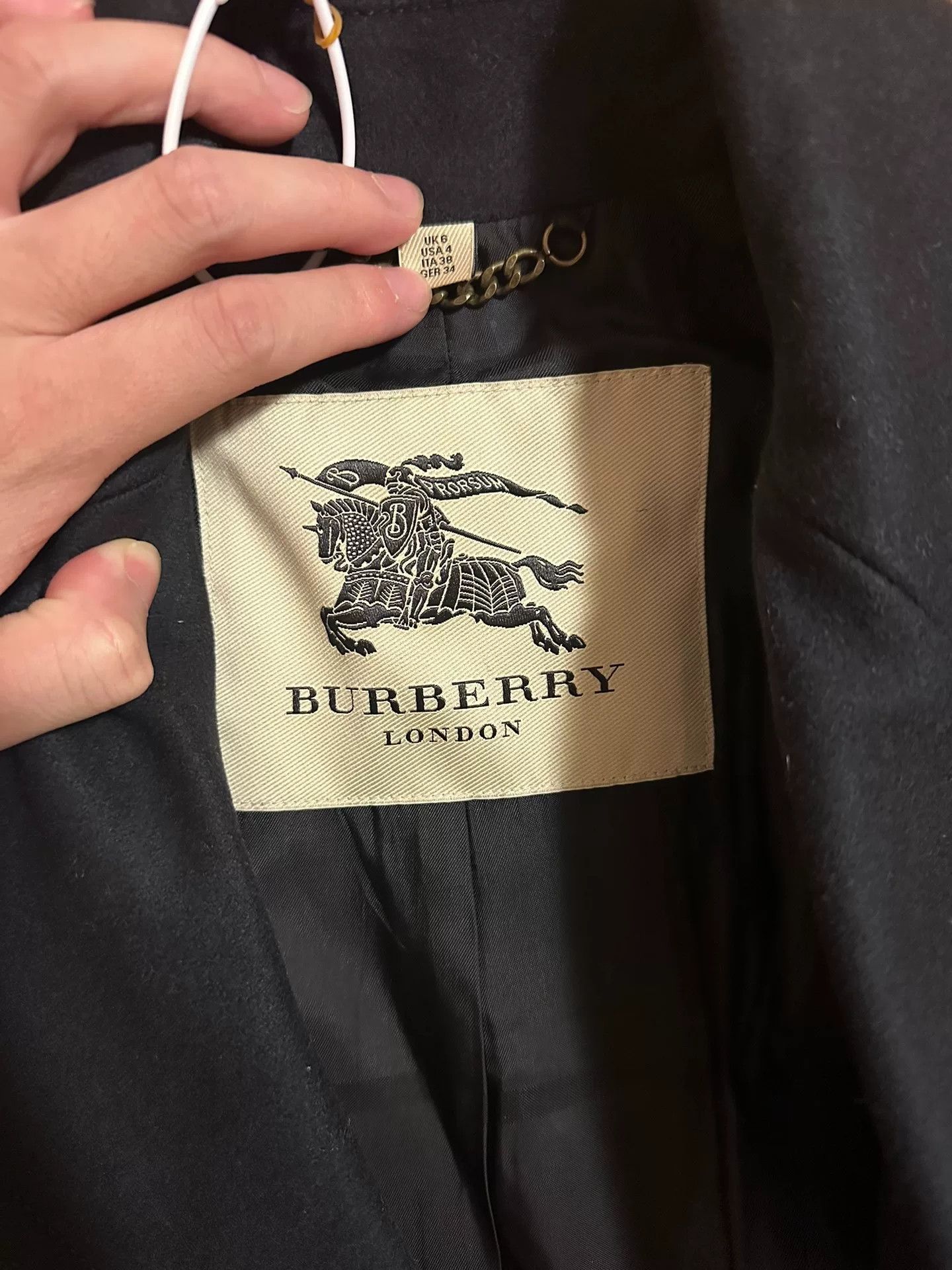 Burberry Burberry Classic Dark Blue Coat Size XXS / US 00 / IT 34 - 4 Thumbnail