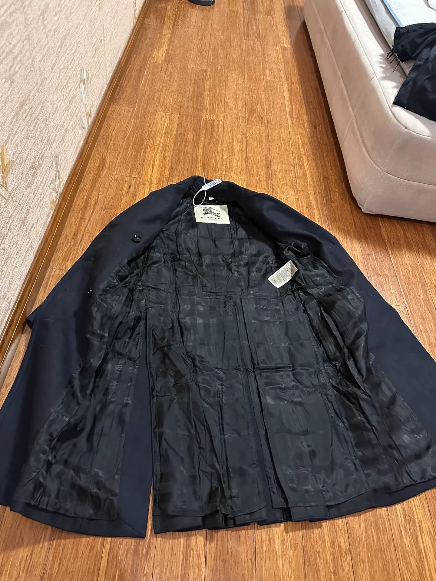 Burberry Burberry Classic Dark Blue Coat Size XXS / US 00 / IT 34 - 6 Thumbnail