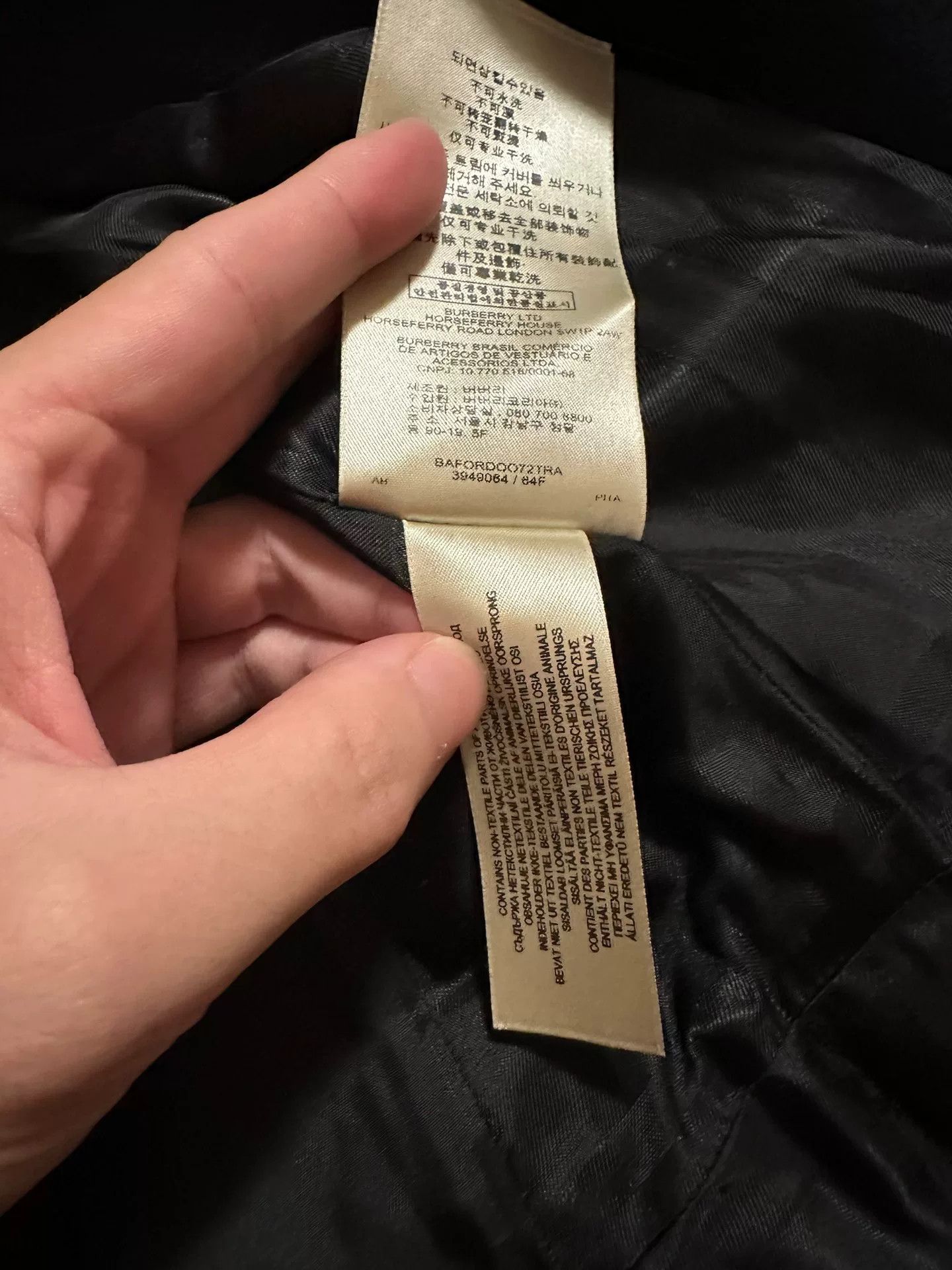 Burberry Burberry Classic Dark Blue Coat Size XXS / US 00 / IT 34 - 9 Thumbnail