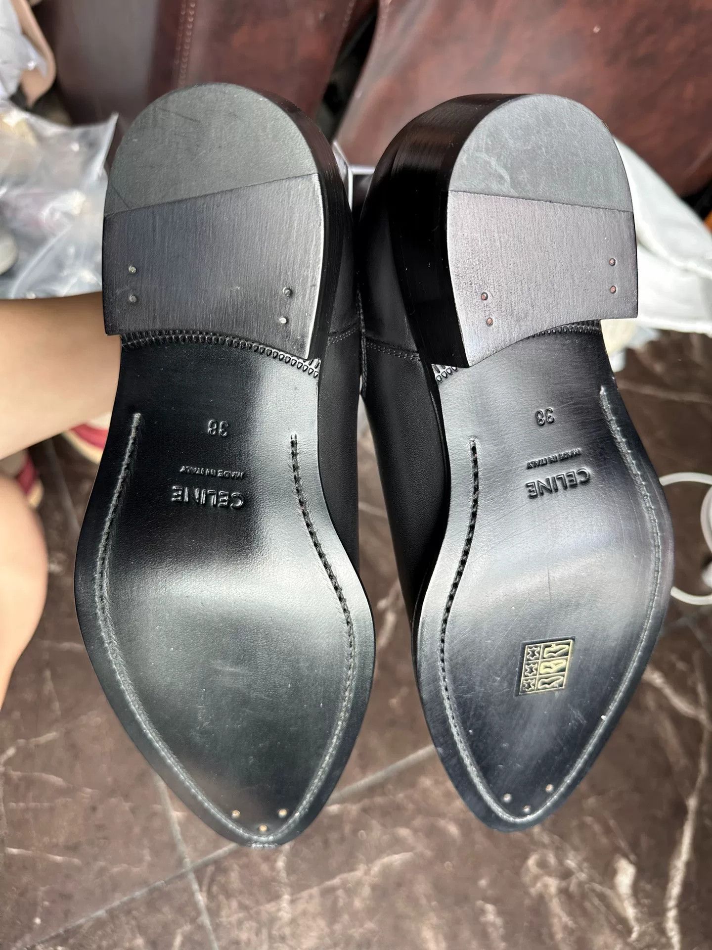 Celine Celine Women's Black Chelsea Boots Size US 7 / IT 37 - 7 Thumbnail
