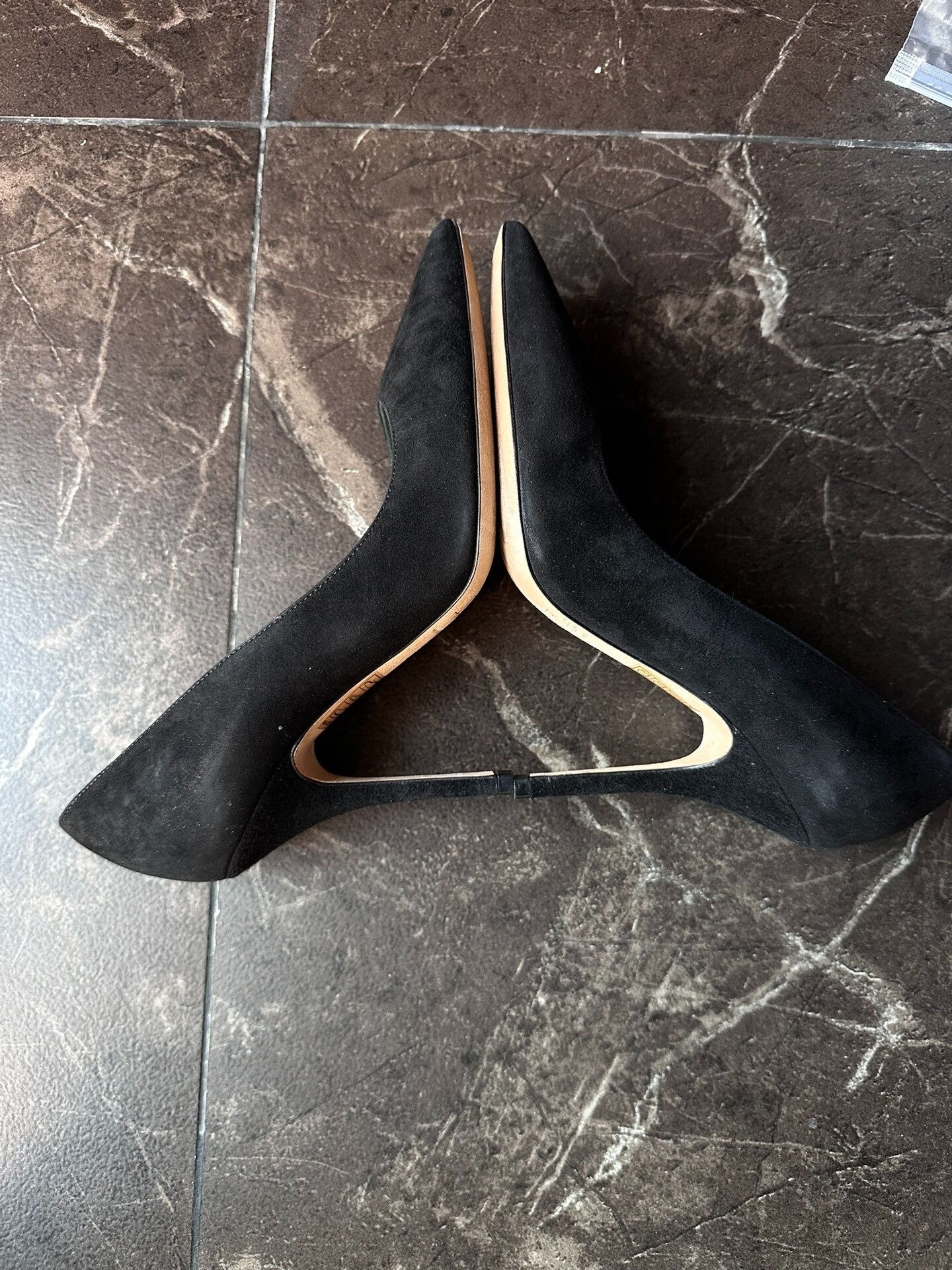 Dior Dior Black Suede High-Heel Shoes Size 37 Size US 6 / IT 36 - 4 Thumbnail
