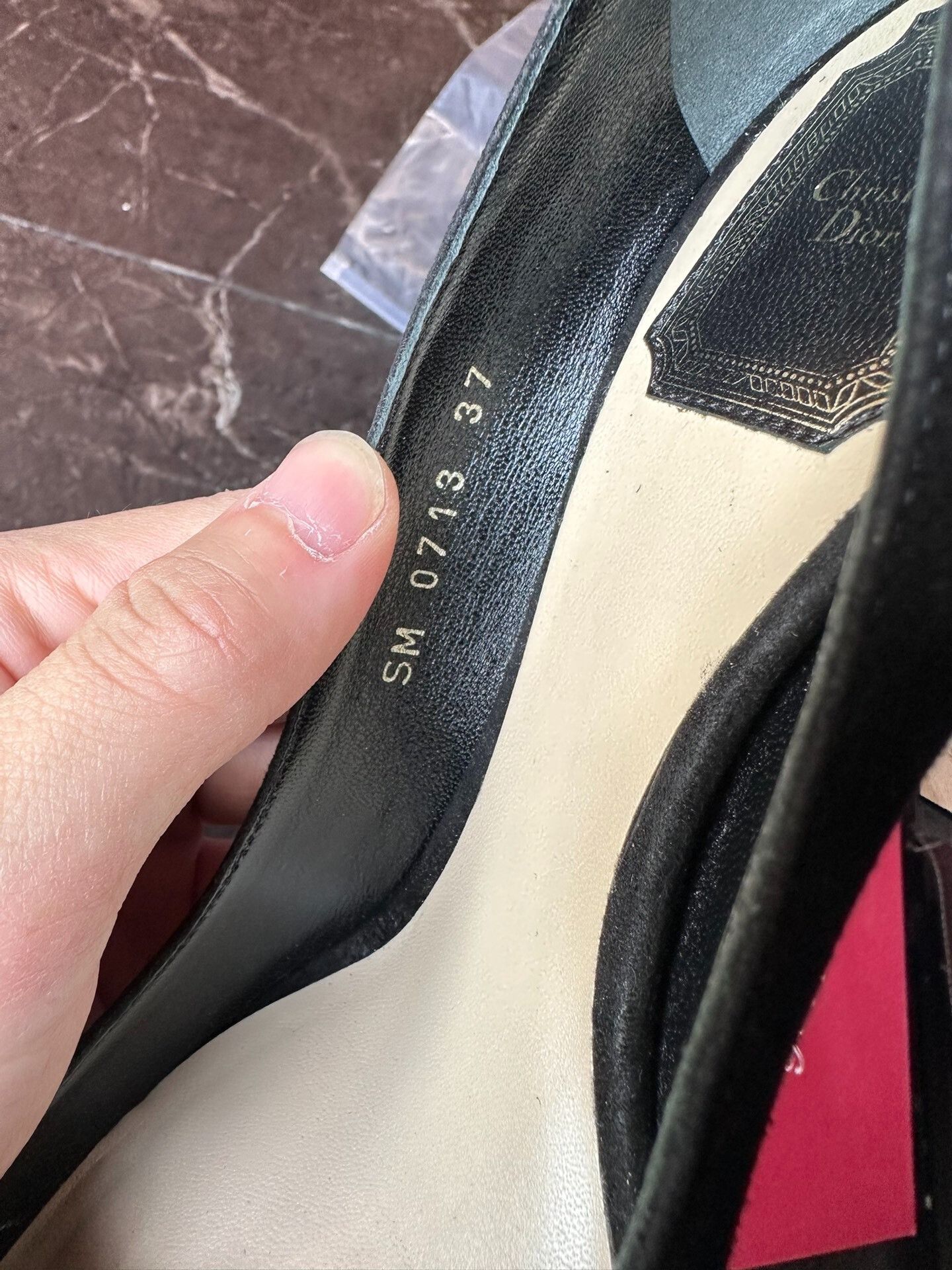 Dior Dior Black Suede High-Heel Shoes Size 37 Size US 6 / IT 36 - 8 Thumbnail