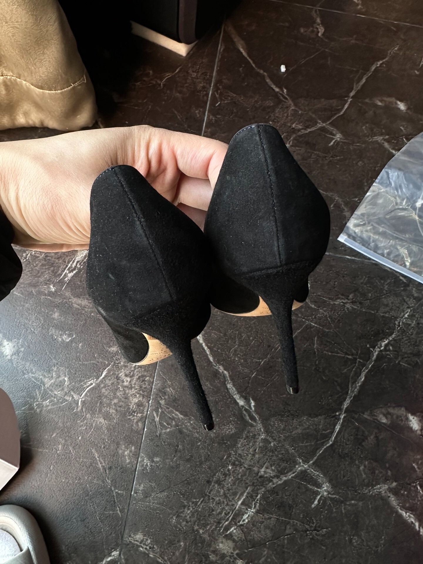 Dior Dior Black Suede High-Heel Shoes Size 37 Size US 6 / IT 36 - 5 Thumbnail