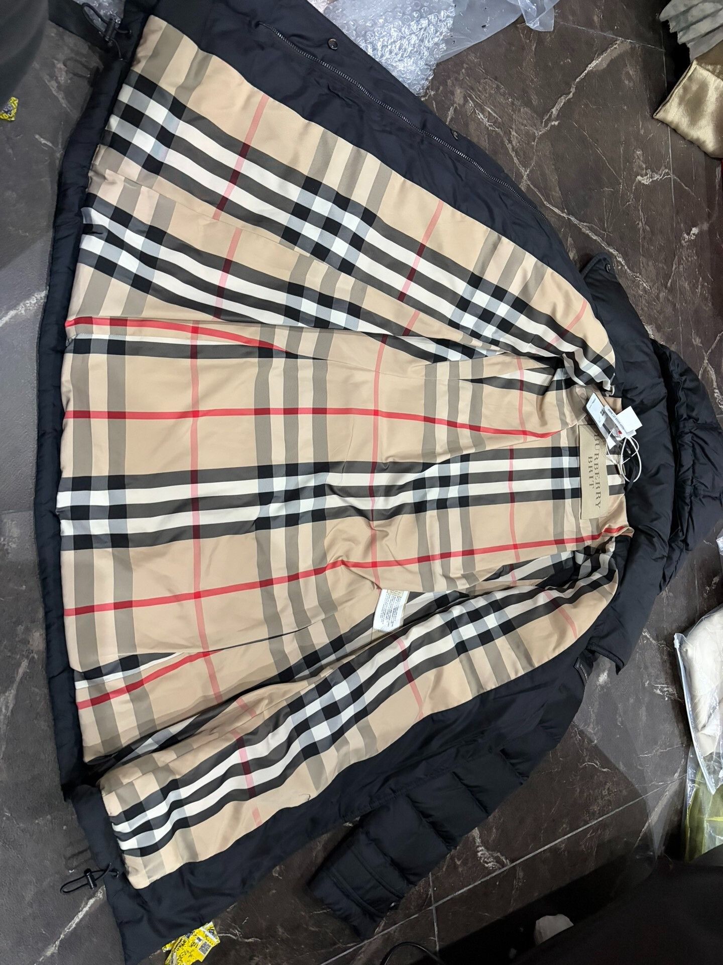 Burberry Burberry Brit Black Long Down Jacket S Size US S / EU 44-46 / 1 - 5 Thumbnail