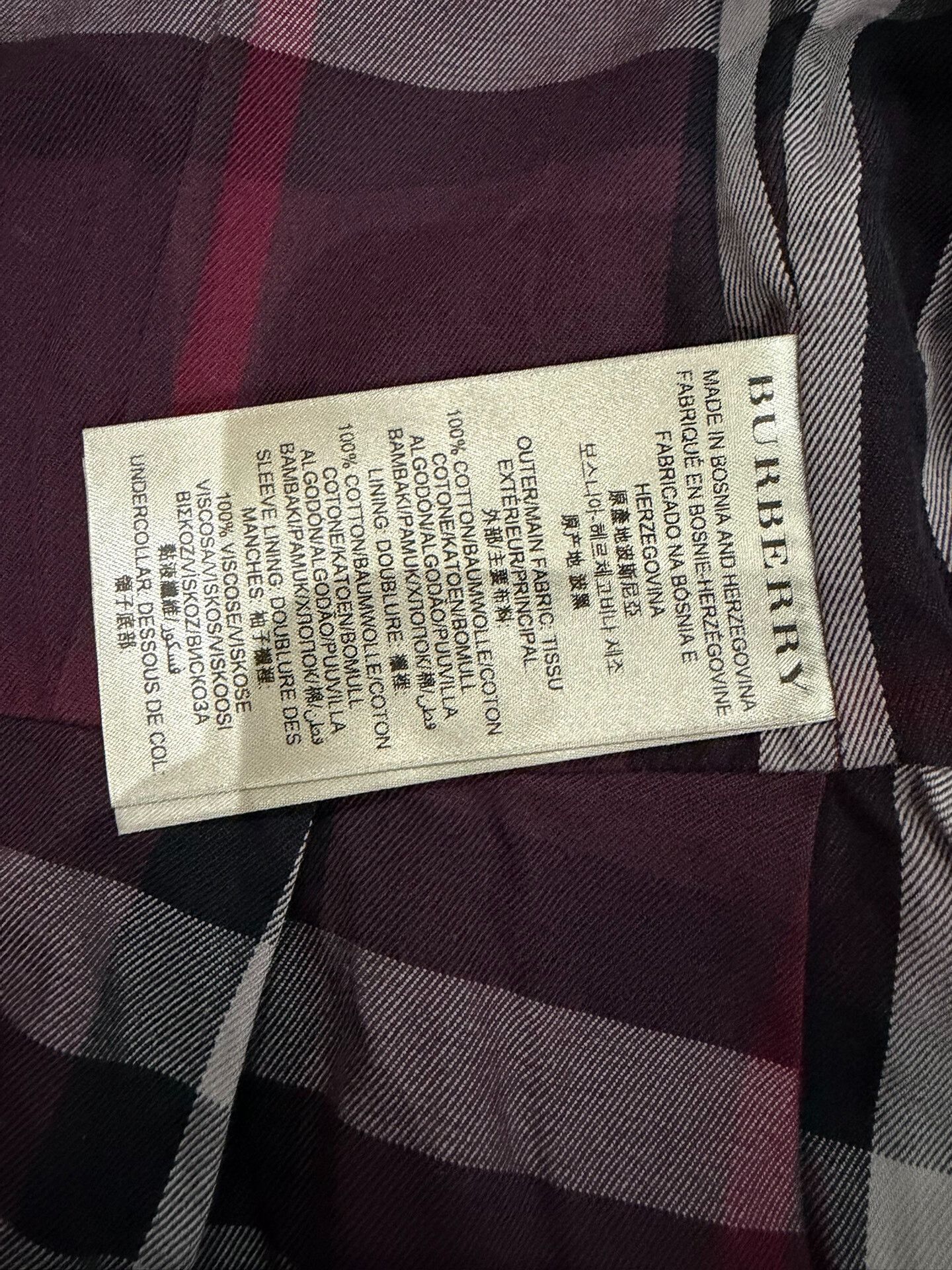 Burberry Burberry Women's Burgundy Trench Coat Size XXS / US 00 / IT 34 - 3 Thumbnail