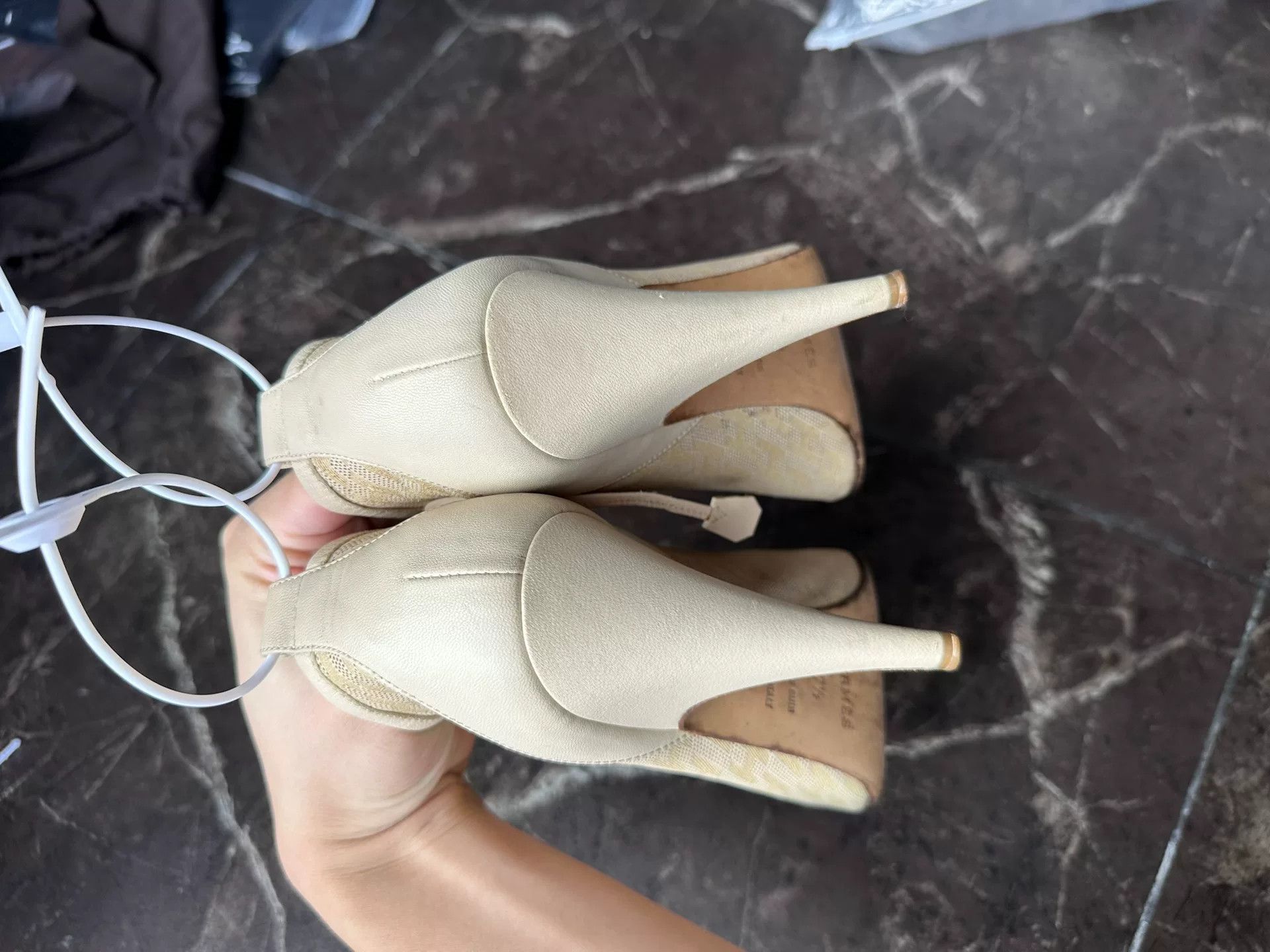 Hermes Hermes Women's Peep-Toe Shoes Size US 6.5 / IT 36.5 - 5 Thumbnail