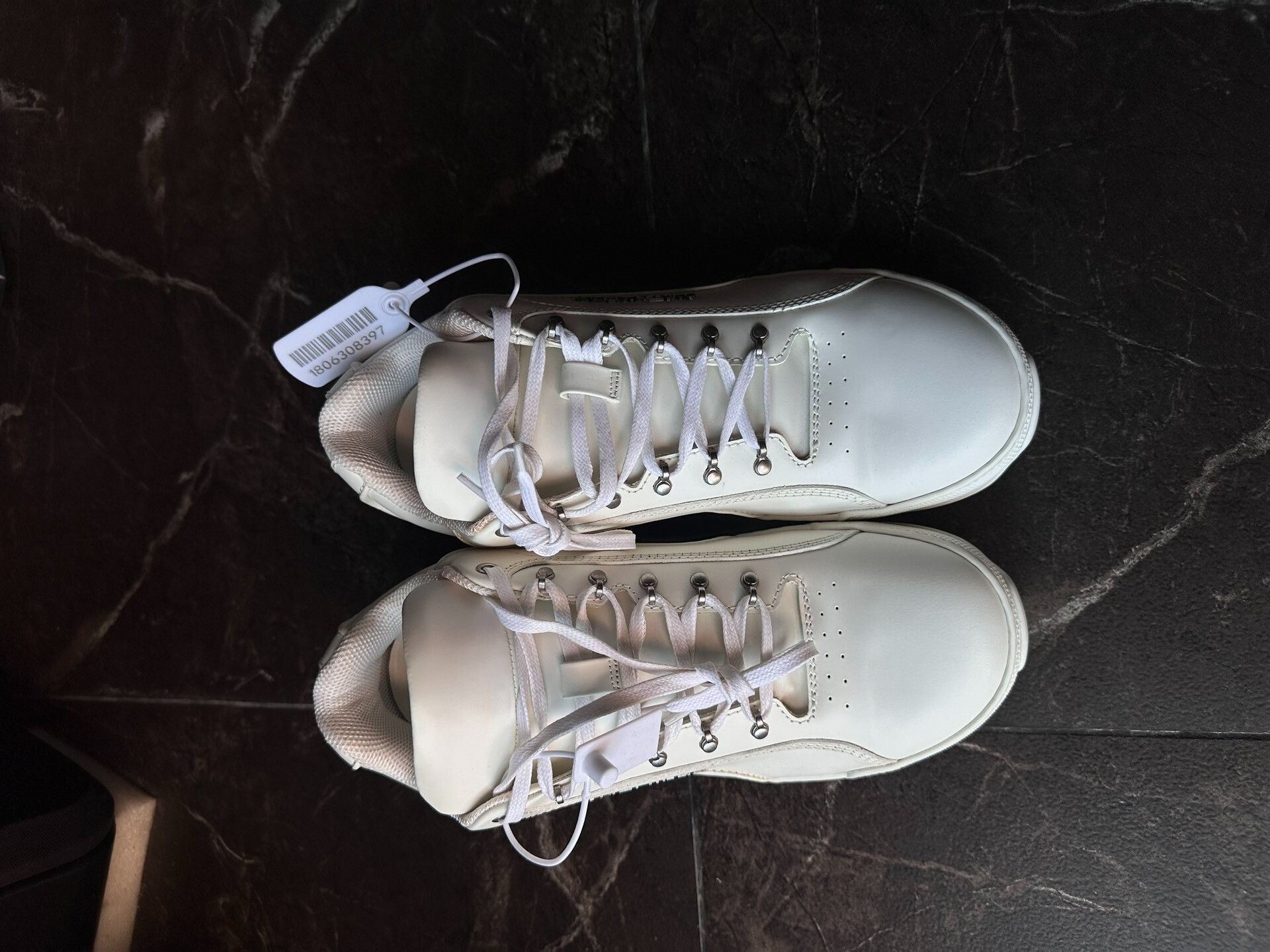Saint Laurent Paris Saint Laurent Men's White Leather Low-Top Sneakers Size US 9 / EU 42 - 2 Thumbnail