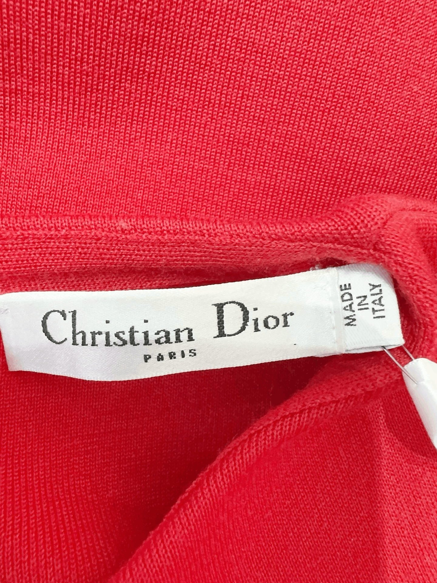 Dior Dior Red Knit Dress Size XS / US 0-2 / IT 36-38 - 4 Thumbnail