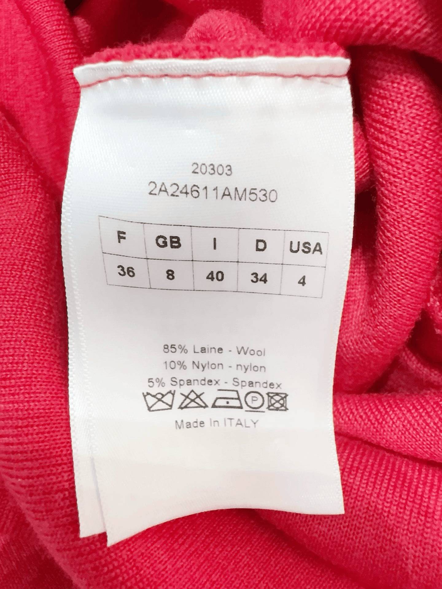 Dior Dior Red Knit Dress Size XS / US 0-2 / IT 36-38 - 5 Thumbnail
