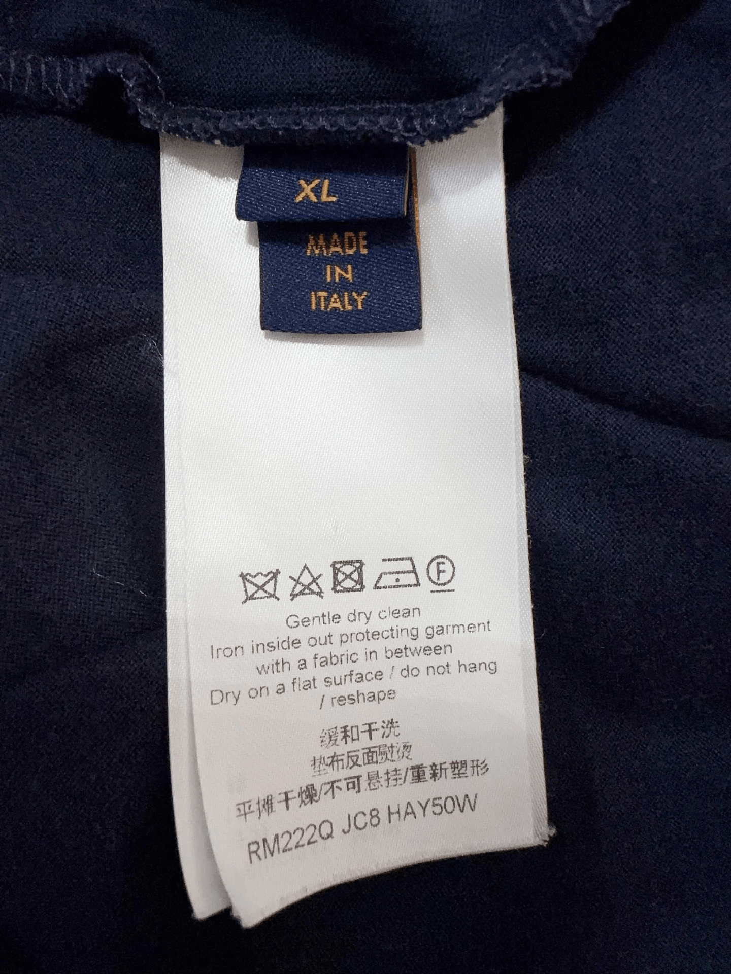 Louis Vuitton Louis Vuitton Dark Blue Short-Sleeve Tee Size US XL / EU 56 / 4 - 5 Thumbnail