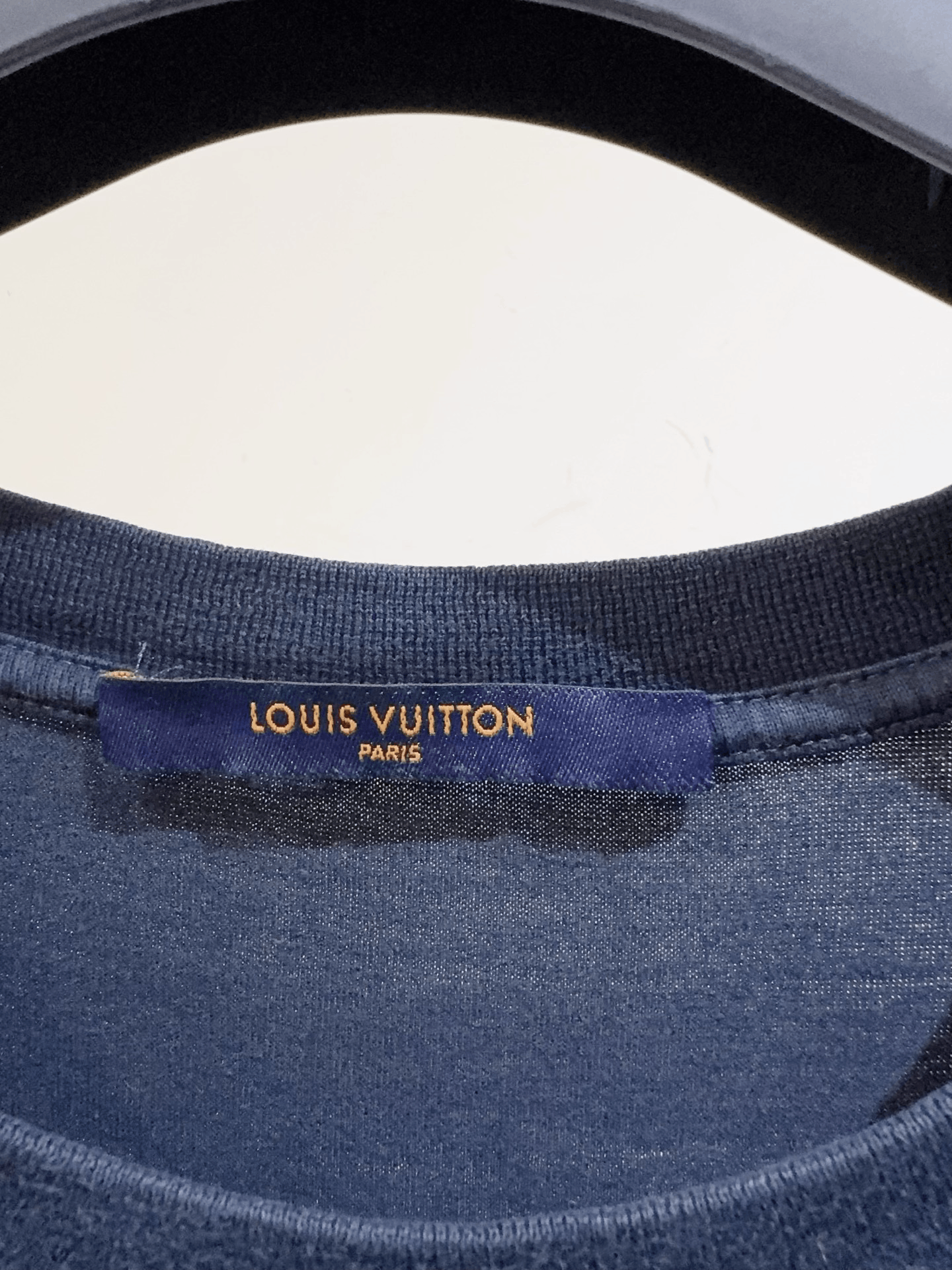 Louis Vuitton Louis Vuitton Dark Blue Short-Sleeve Tee Size US XL / EU 56 / 4 - 3 Thumbnail