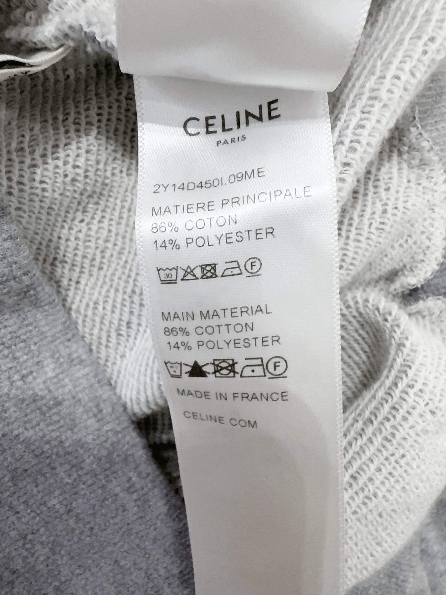 Celine Celine Gray Sweatshirt Size XS / US 0-2 / IT 36-38 - 6 Thumbnail