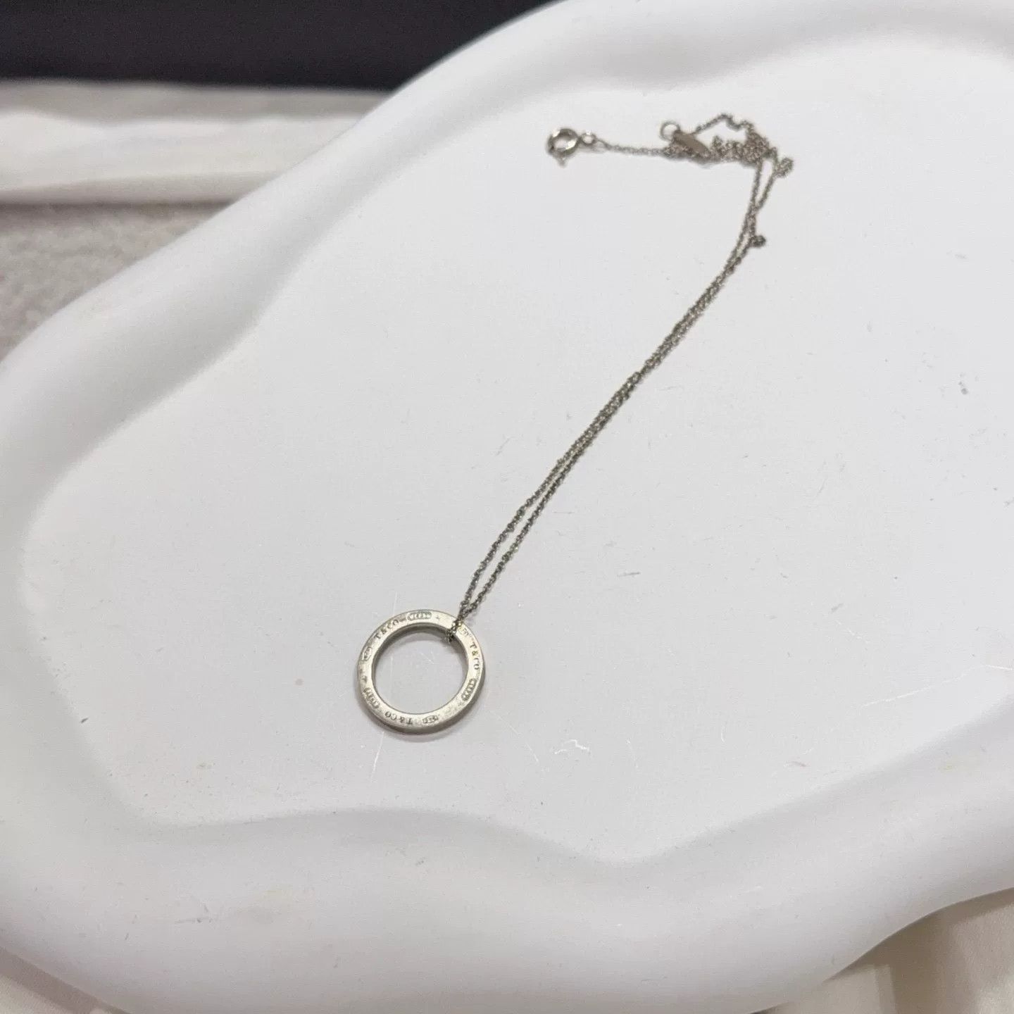 Tiffany & Co. Tiffany Silver Circle Necklace Size ONE SIZE - 4 Thumbnail