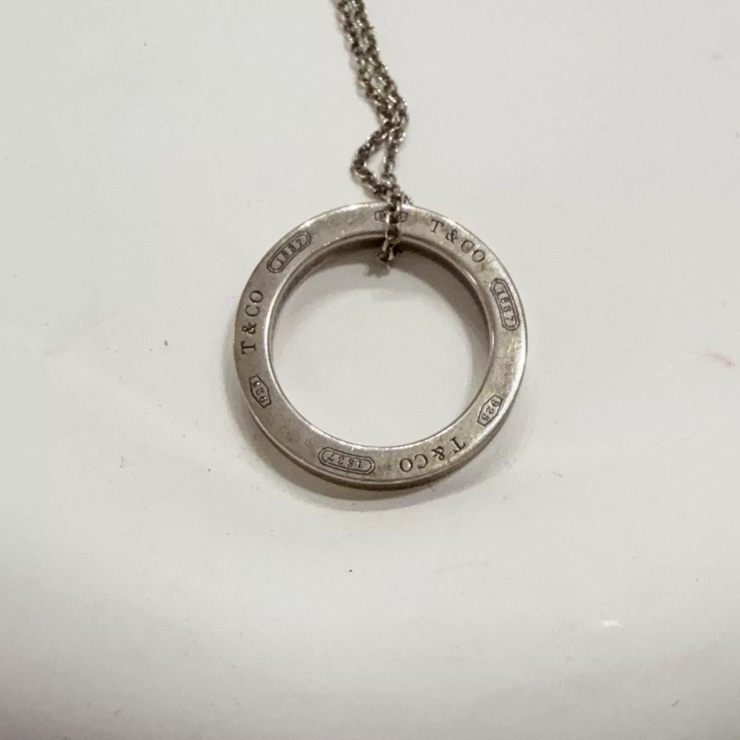 Tiffany & Co. Tiffany Silver Circle Necklace Size ONE SIZE - 2 Thumbnail
