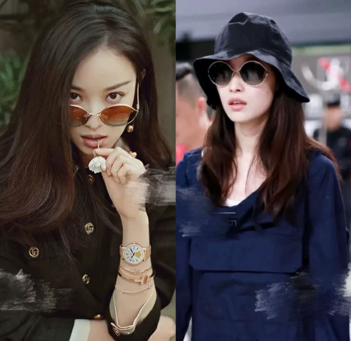 Gucci Gucci Pearl Sunglasses Ni Ni Style Size ONE SIZE - 5 Thumbnail