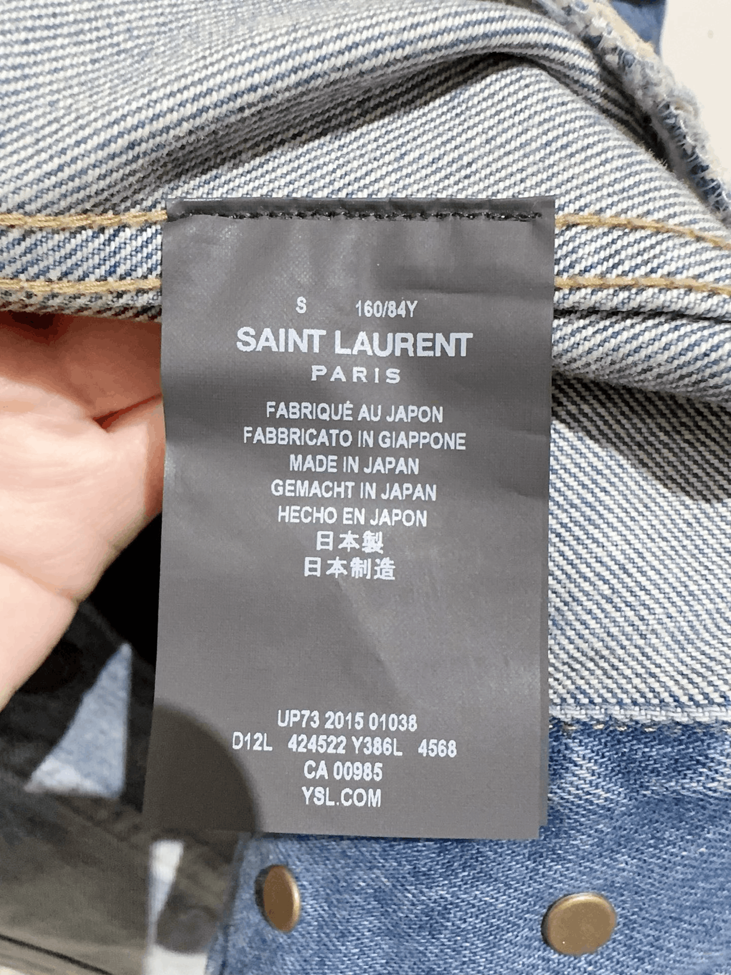 Saint Laurent Paris Saint Laurent SLP Denim Jacket Size US S / EU 44-46 / 1 - 5 Thumbnail