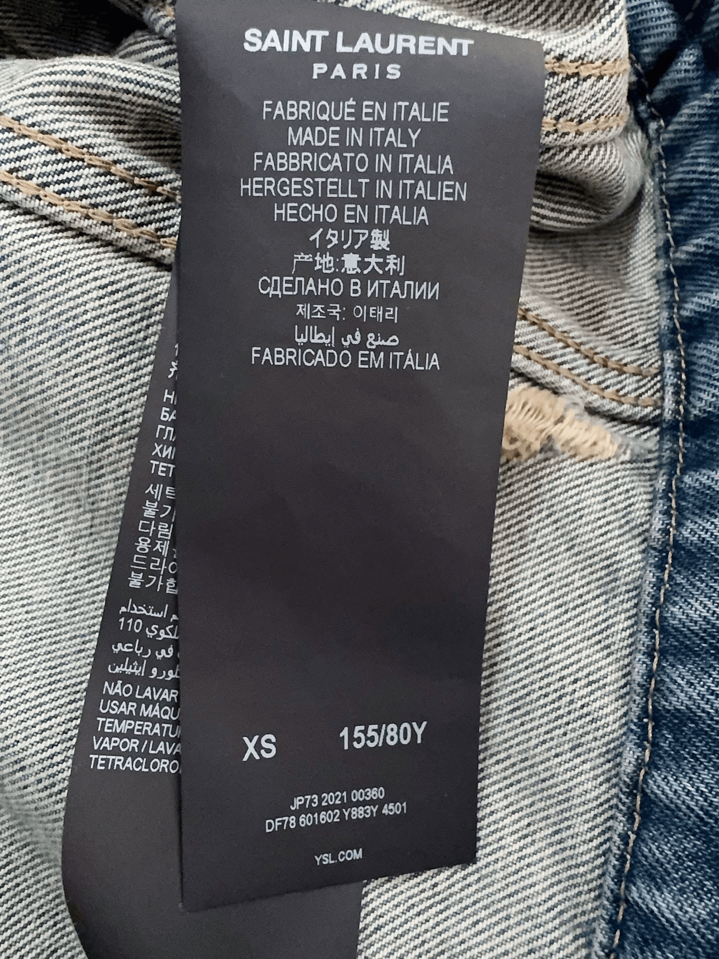 Saint Laurent Paris SLP Saint Laurent Denim Jacket Size XS / US 0-2 / IT 36-38 - 5 Thumbnail