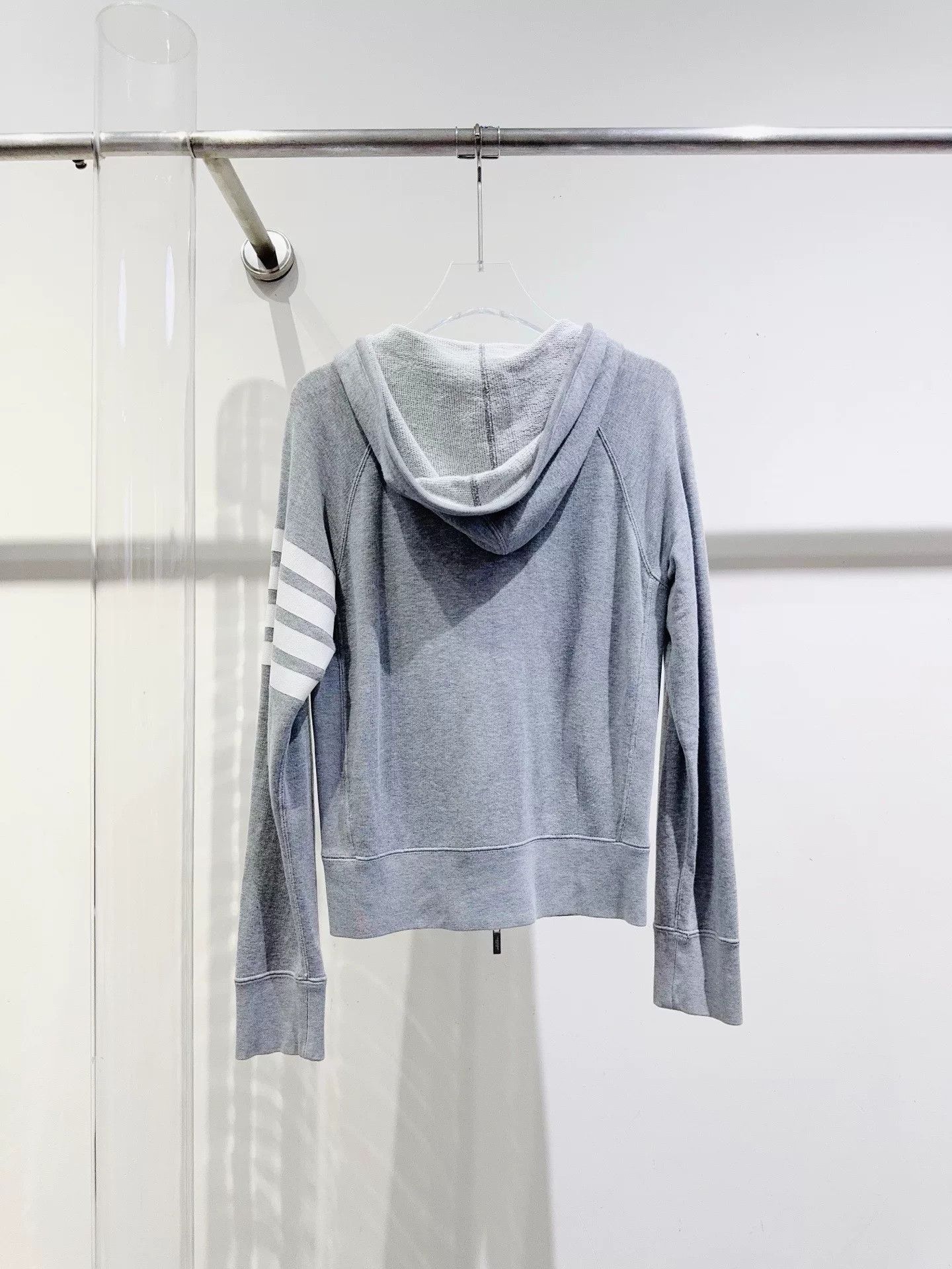 Thom Browne Thom Browne Gray Hooded Cardigan Size US XS / EU 42 / 0 - 4 Thumbnail