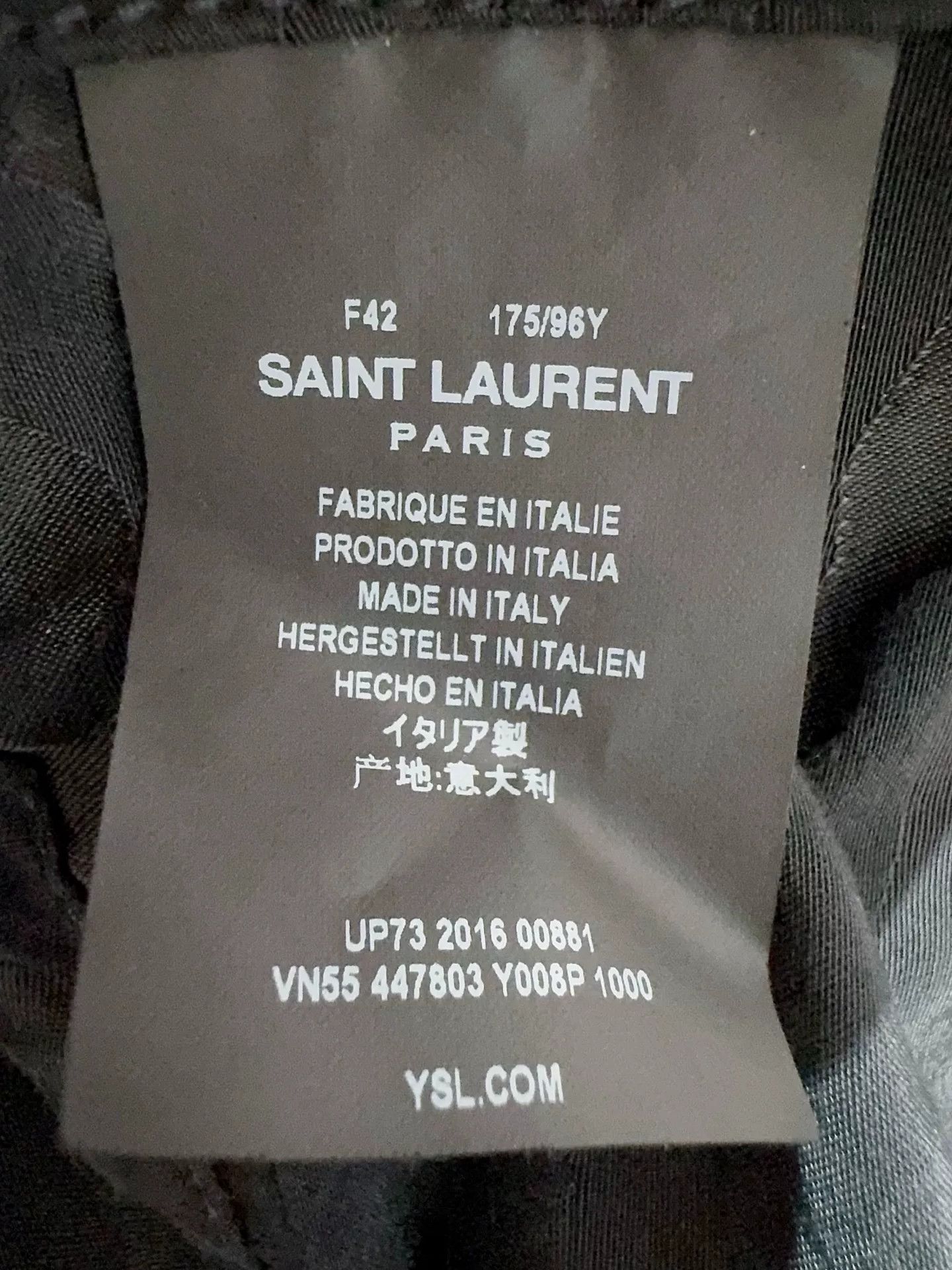 Saint Laurent Paris Saint Laurent Black Jacket Size US XS / EU 42 / 0 - 4 Thumbnail