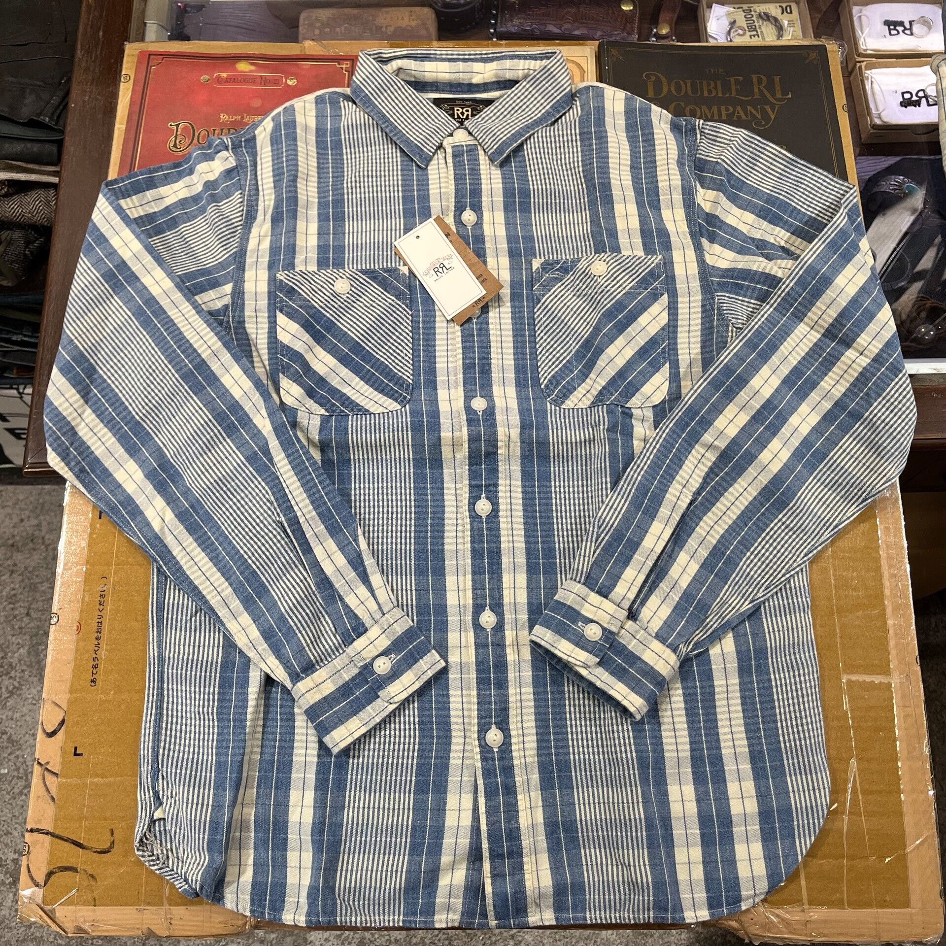 RRL Ralph Lauren RRL Striped Shirt by Ralph Lauren Size US M / EU 48-50 / 2 - 2 Thumbnail