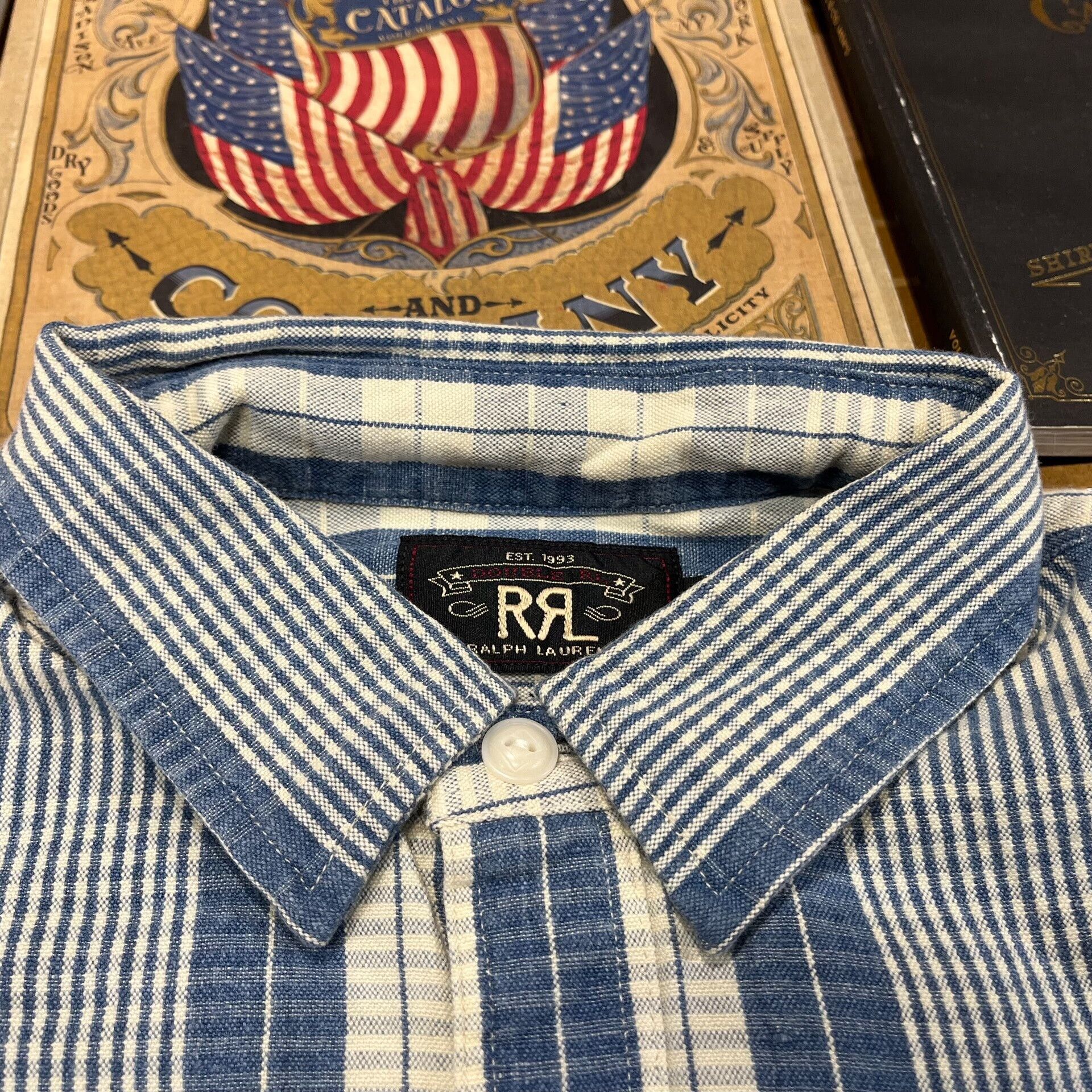 RRL Ralph Lauren RRL Striped Shirt by Ralph Lauren Size US M / EU 48-50 / 2 - 3 Thumbnail
