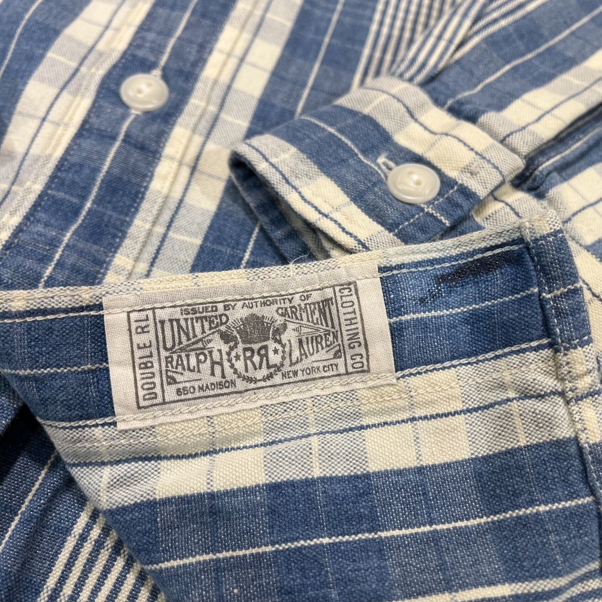 RRL Ralph Lauren RRL Striped Shirt by Ralph Lauren Size US M / EU 48-50 / 2 - 6 Thumbnail