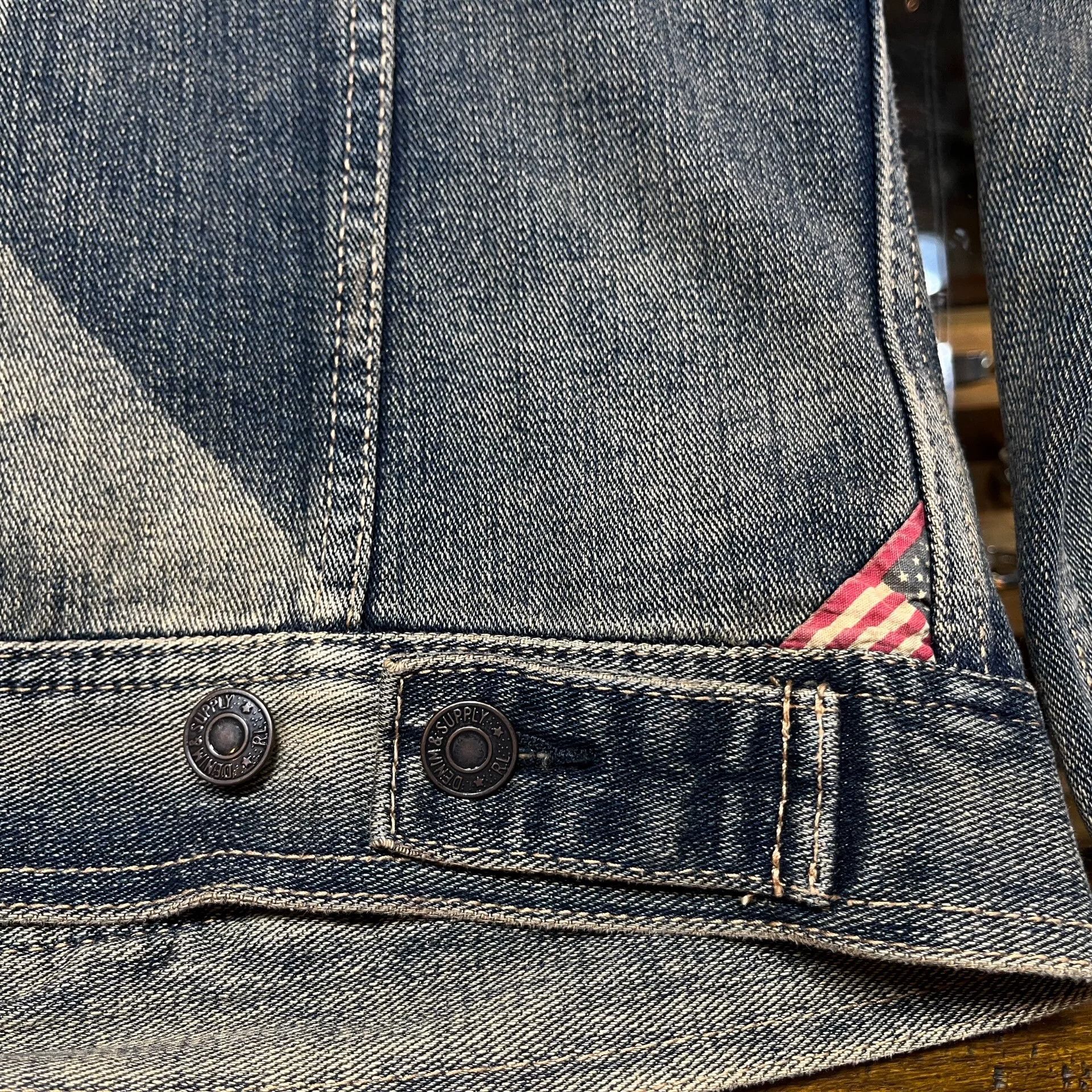 RRL Ralph Lauren Distressed Denim Jacket by Ralph Lauren Size US L / EU 52-54 / 3 - 9 Thumbnail