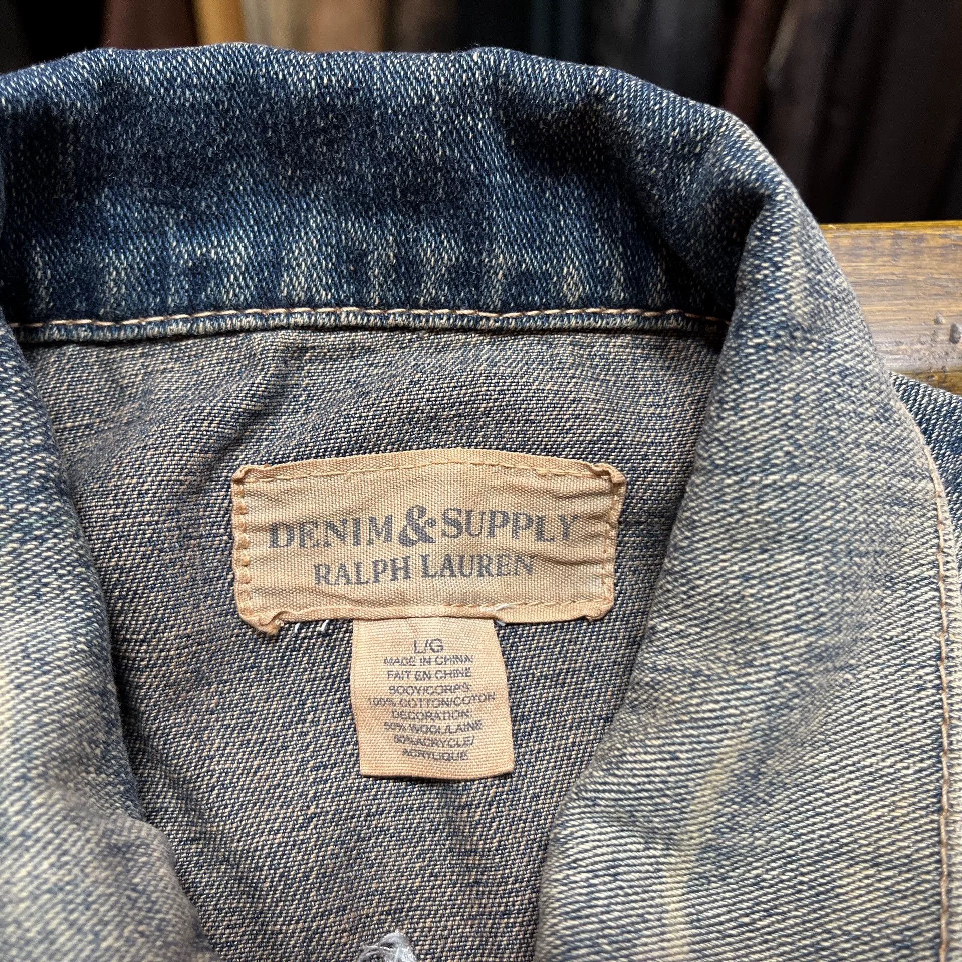 RRL Ralph Lauren Distressed Denim Jacket by Ralph Lauren Size US L / EU 52-54 / 3 - 3 Thumbnail
