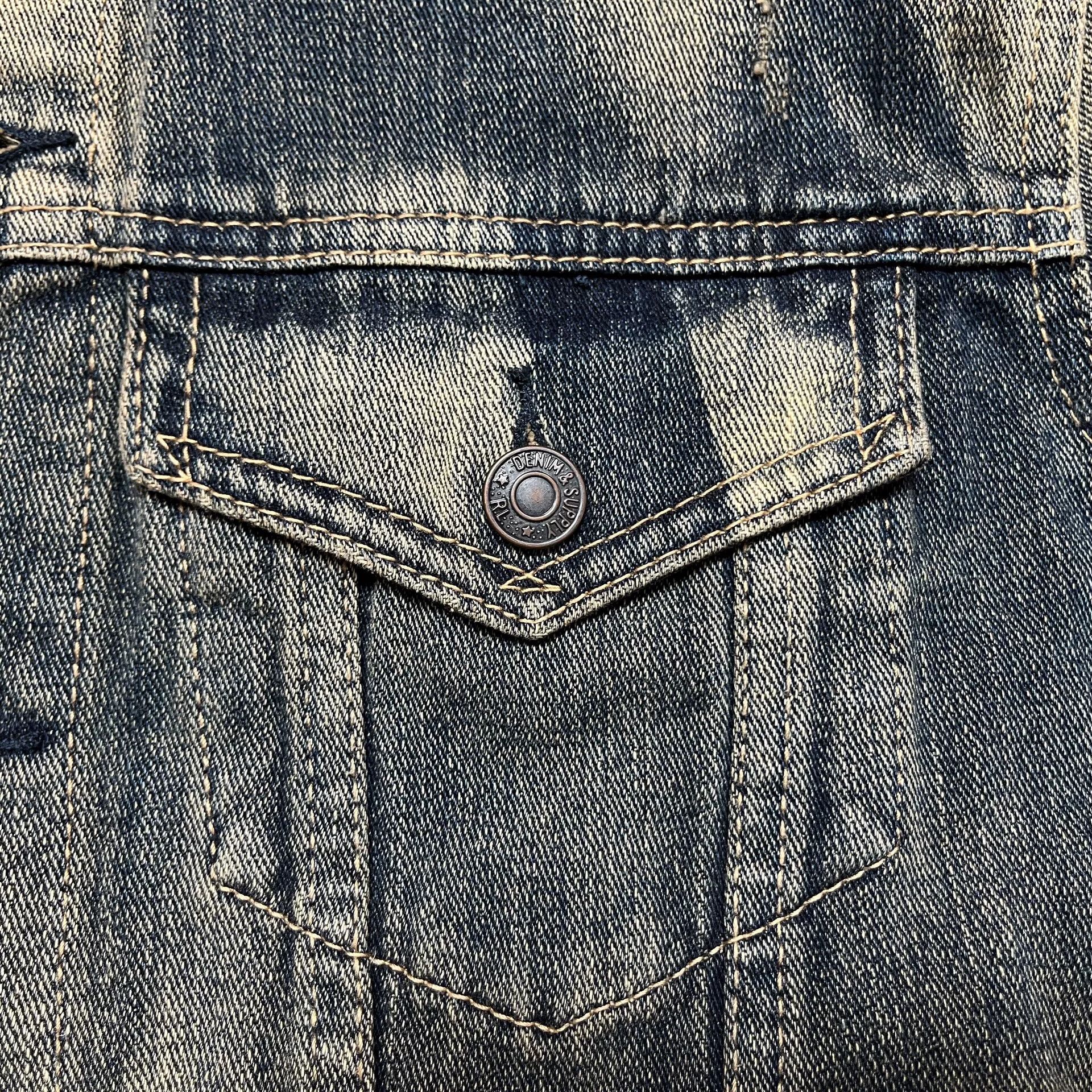 RRL Ralph Lauren Distressed Denim Jacket by Ralph Lauren Size US L / EU 52-54 / 3 - 7 Thumbnail