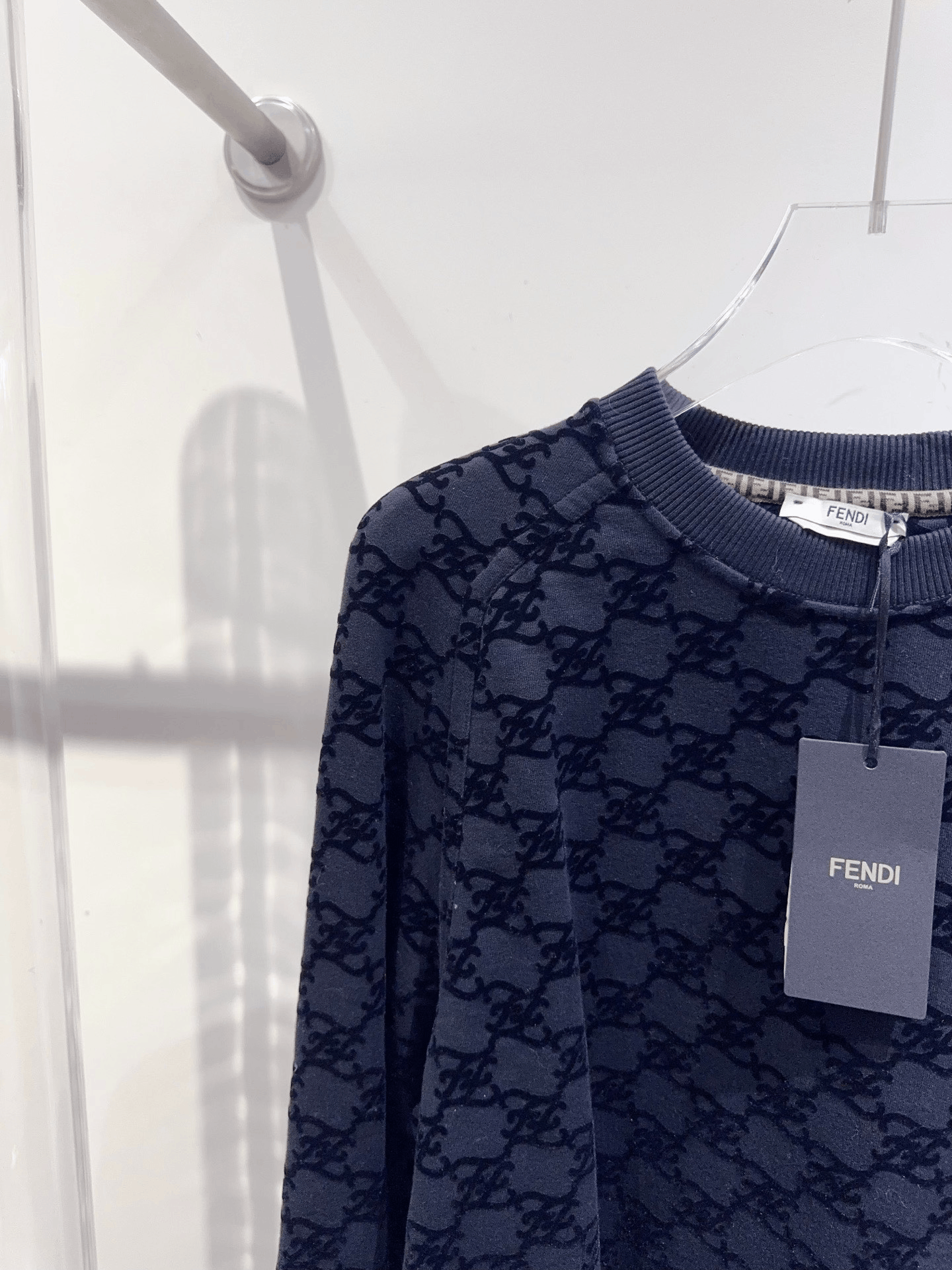 Fendi Fendi Flocked Logo Sweatshirt Size S / US 4 / IT 40 - 2 Thumbnail