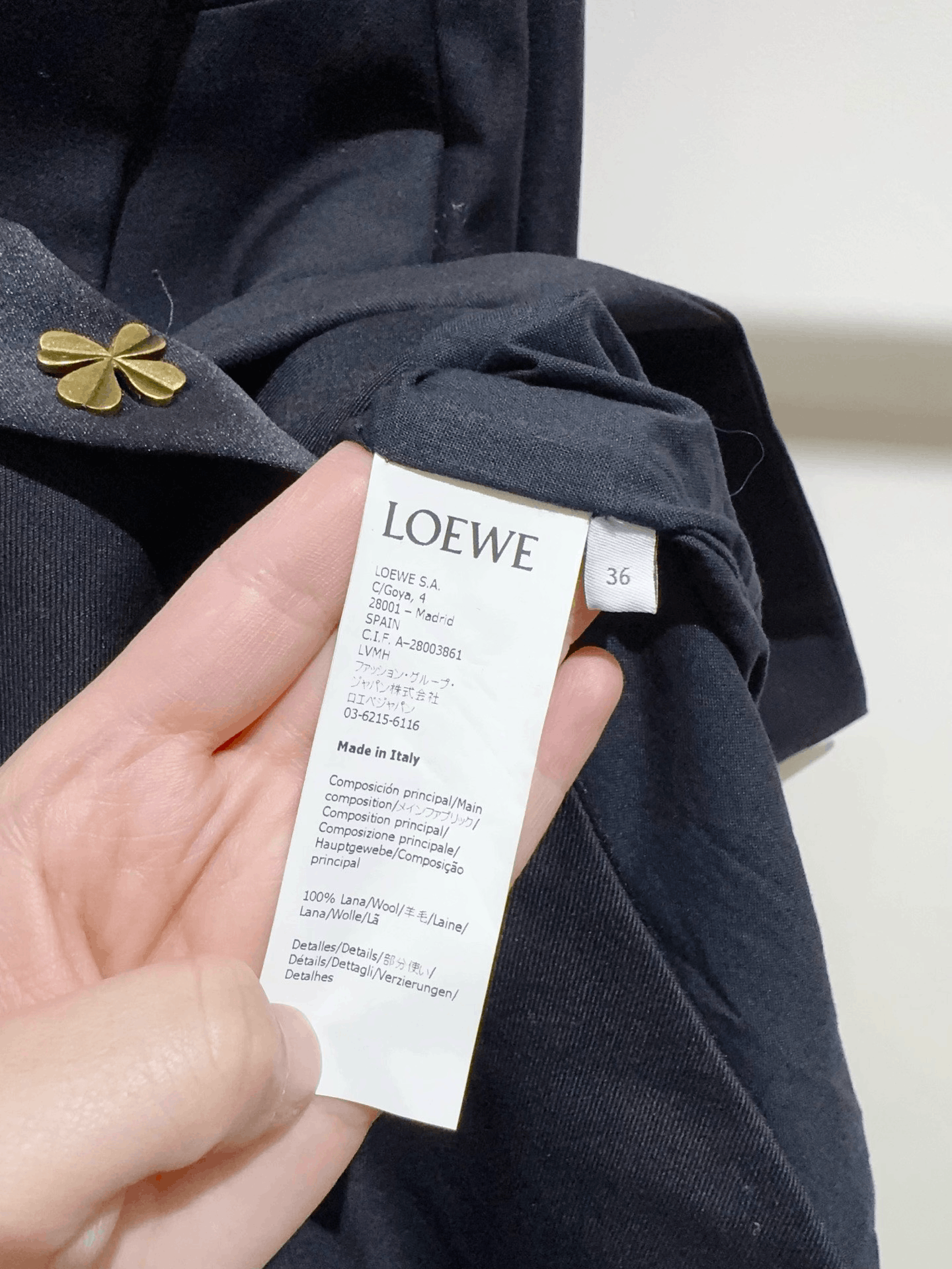 Loewe Loewe Black Clover Coat Size XS / US 0-2 / IT 36-38 - 5 Thumbnail