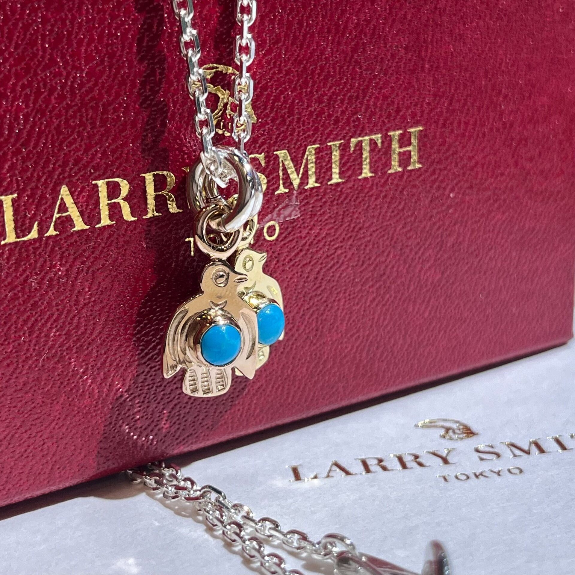 Larry Smith Larry Smith 18K Gold Turquoise Necklace Size ONE SIZE - 3 Thumbnail