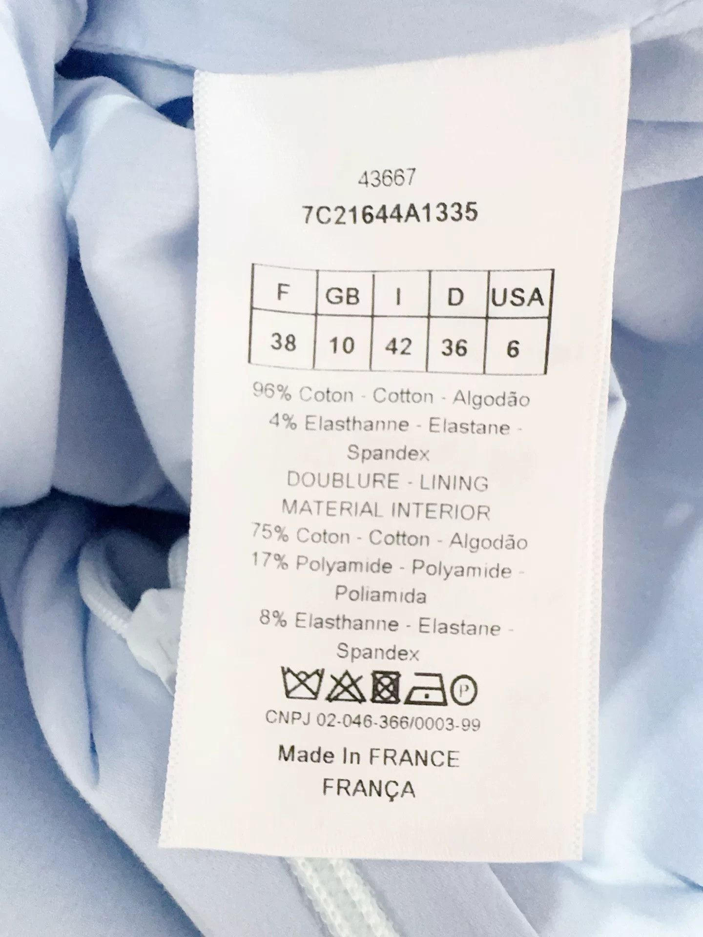 Dior Dior Women's Sky Blue Dress Size S / US 4 / IT 40 - 5 Thumbnail