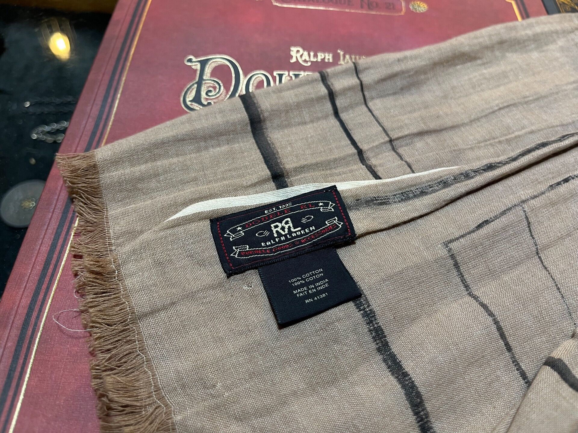 RRL Ralph Lauren RRL Map Print Scarf Size ONE SIZE - 4 Thumbnail