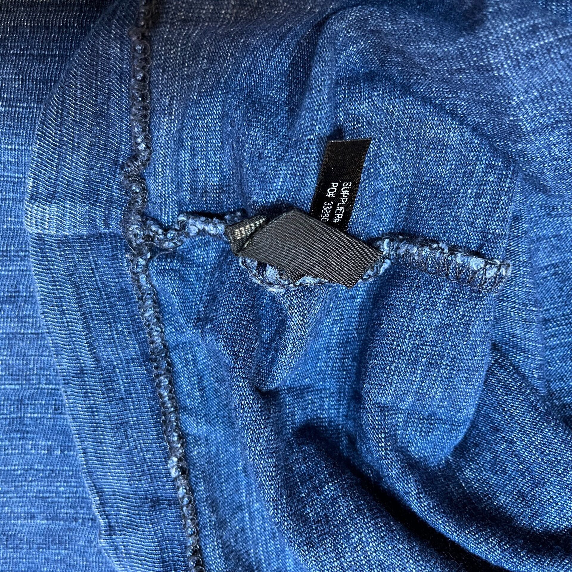 RRL Ralph Lauren Vintage Blue Dye Base Layer Shirt Size US S / EU 44-46 / 1 - 4 Thumbnail