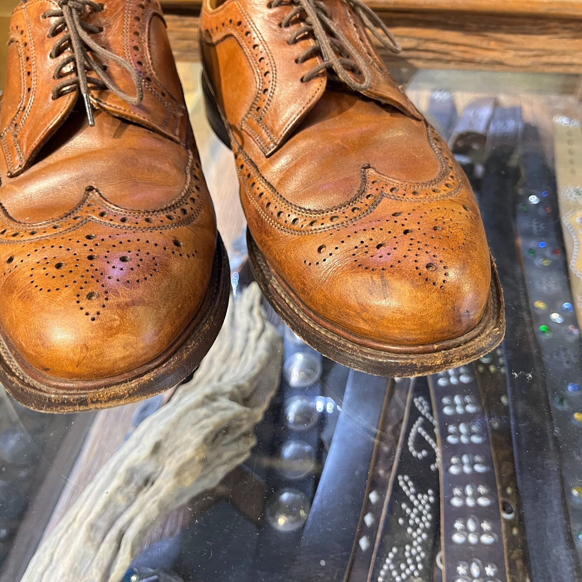 RRL Ralph Lauren RRL Brogue Leather Shoes Size 9.5 Size US 9.5 / EU 42-43 - 3 Thumbnail