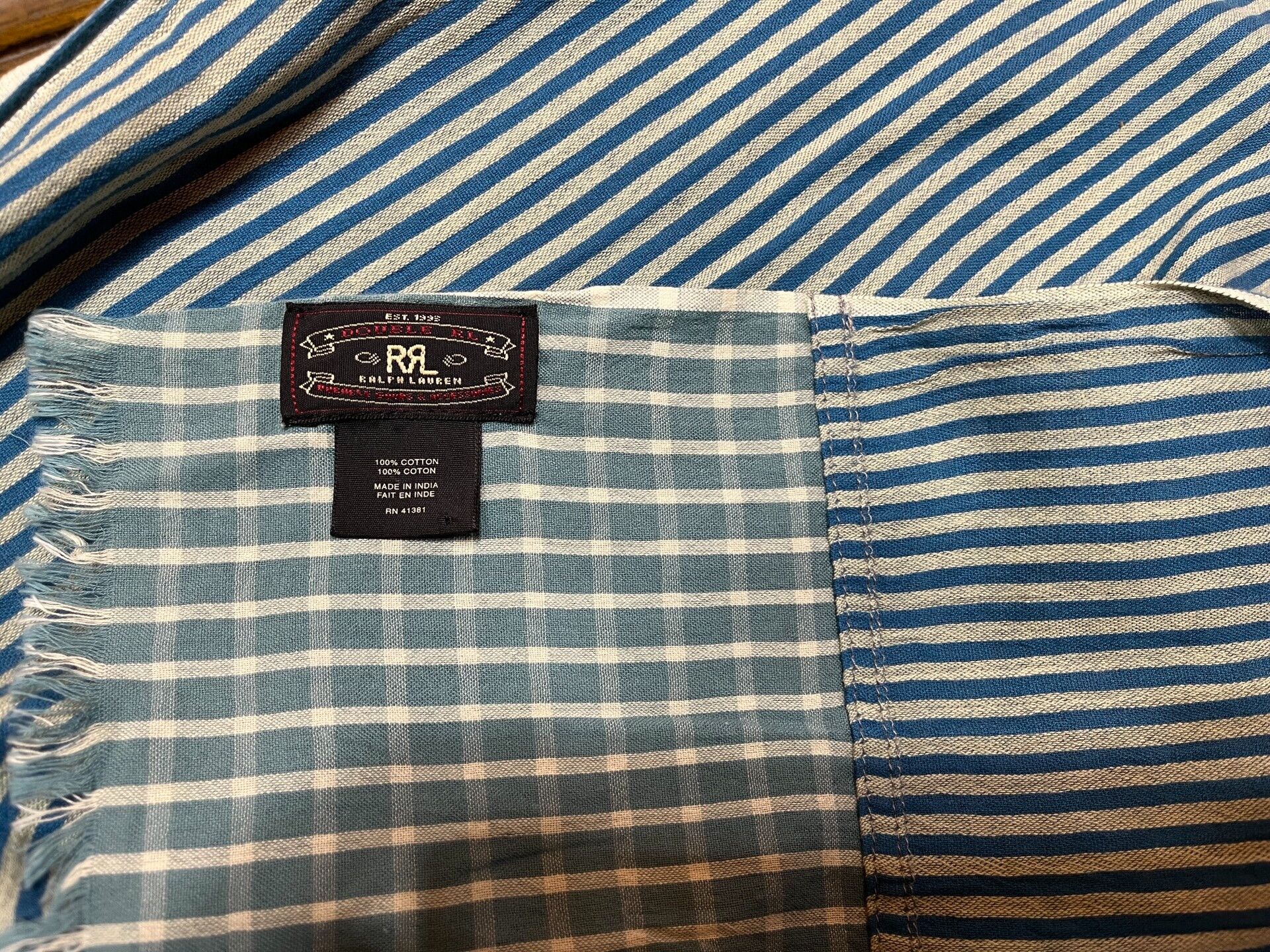 RRL Ralph Lauren RRL Stripe Scarf by Ralph Lauren Size ONE SIZE - 2 Thumbnail