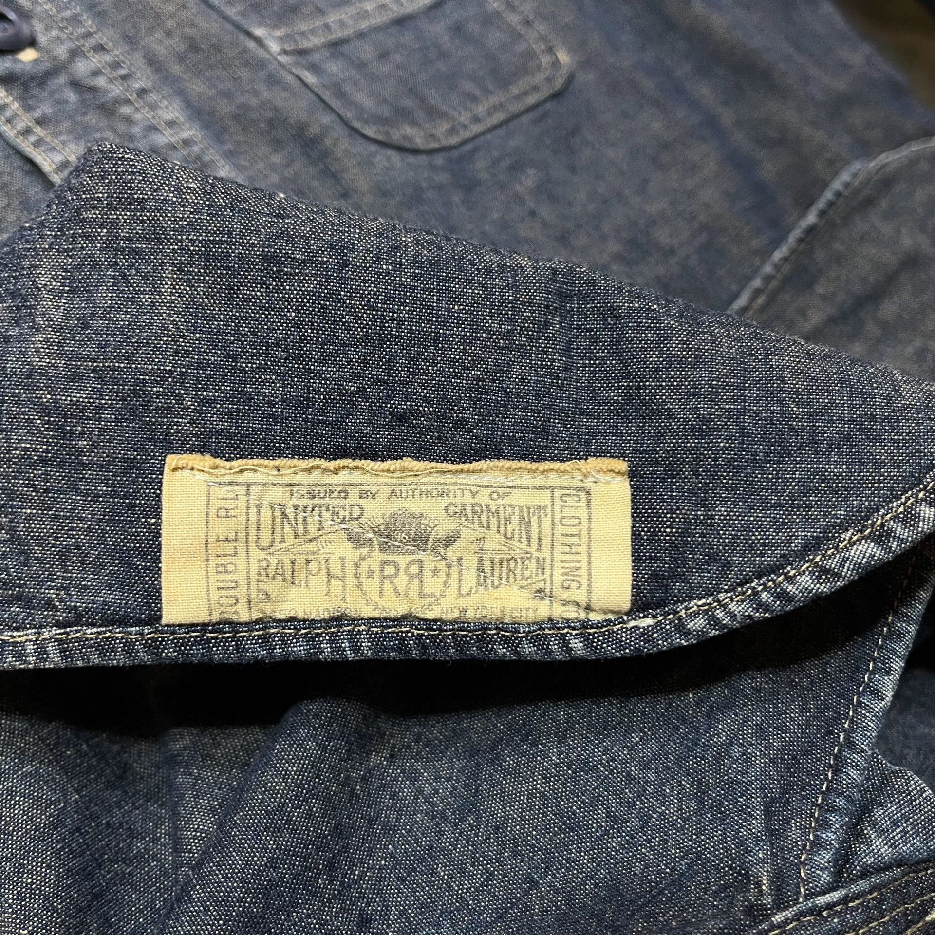 RRL Ralph Lauren RRL Vintage Denim Shirt by Ralph Lauren Size US XS / EU 42 / 0 - 5 Thumbnail