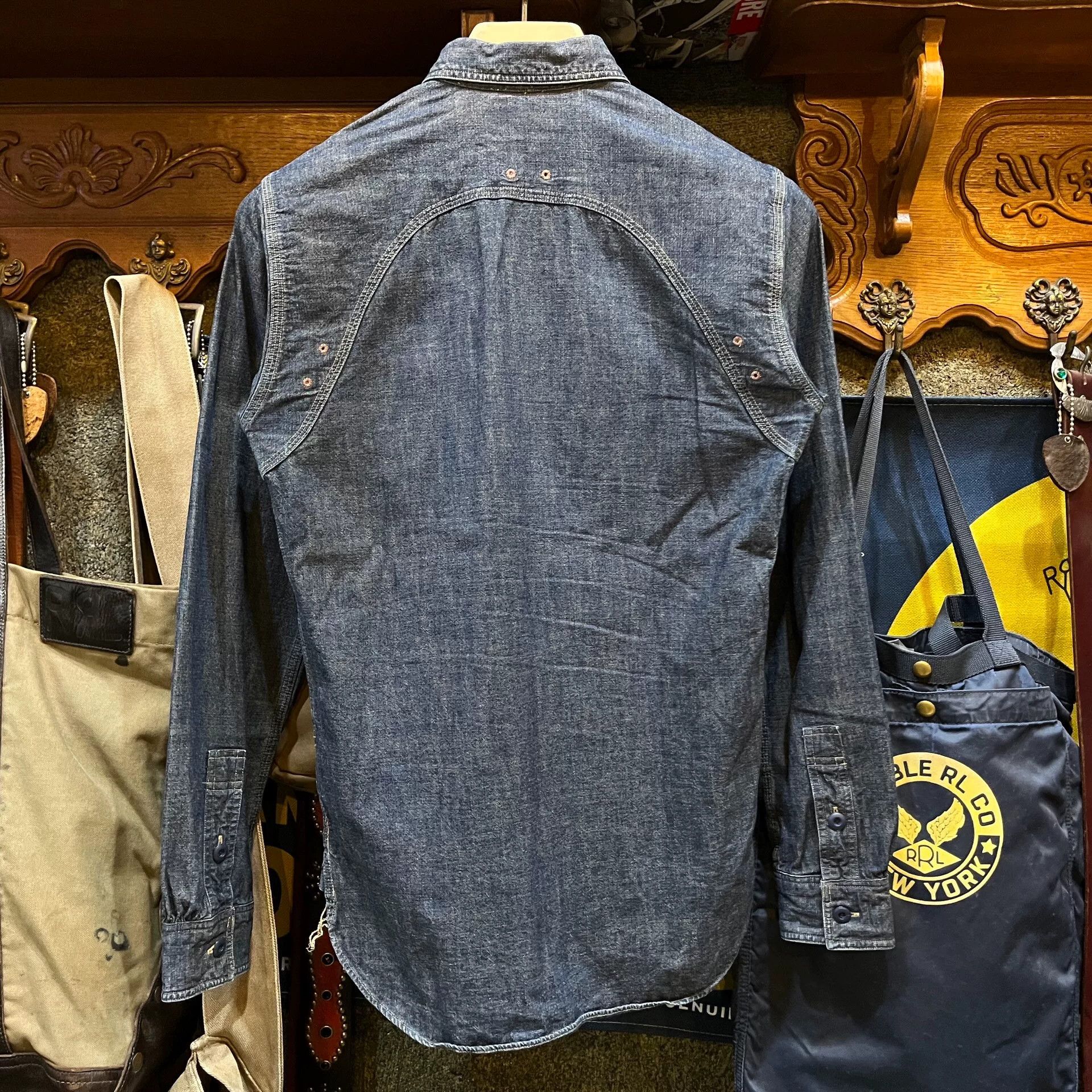 RRL Ralph Lauren RRL Vintage Denim Shirt by Ralph Lauren Size US XS / EU 42 / 0 - 2 Thumbnail