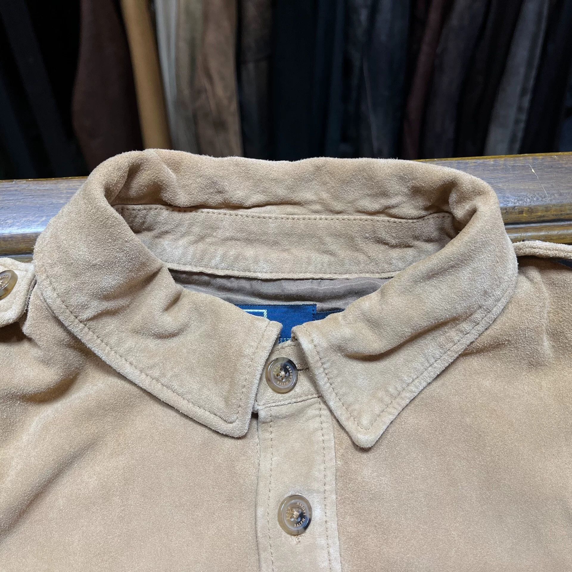 RRL Ralph Lauren Double RL Ralph Lauren Suede Shirt Size US M / EU 48-50 / 2 - 4 Thumbnail