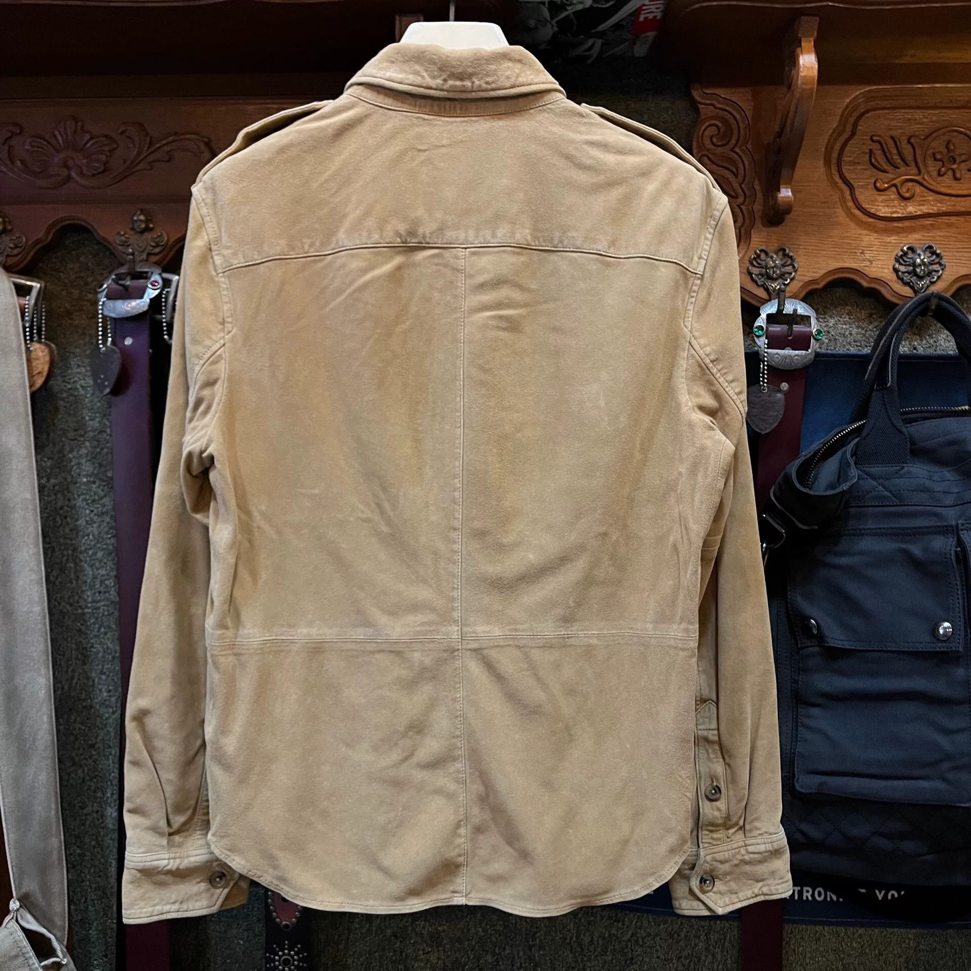 RRL Ralph Lauren Double RL Ralph Lauren Suede Shirt Size US M / EU 48-50 / 2 - 2 Thumbnail