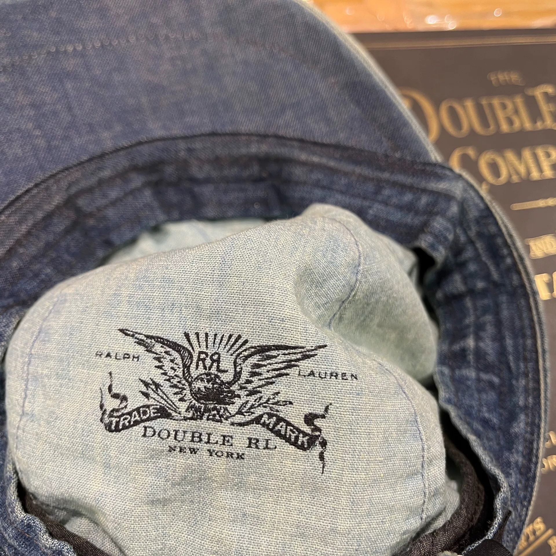 RRL Ralph Lauren RRL Denim Newsboy Cap M Size Size ONE SIZE - 9 Thumbnail