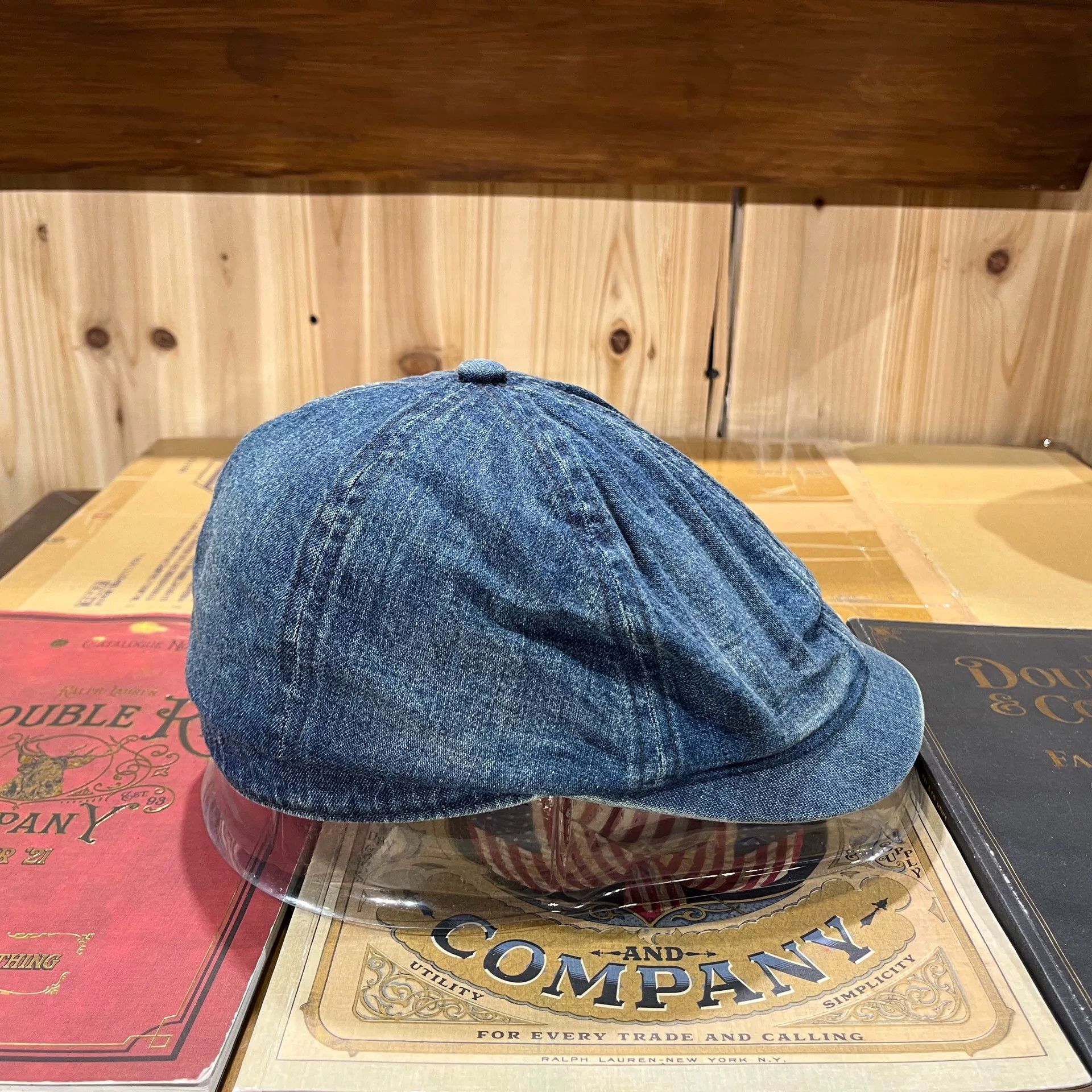 RRL Ralph Lauren RRL Denim Newsboy Cap M Size Size ONE SIZE - 2 Thumbnail
