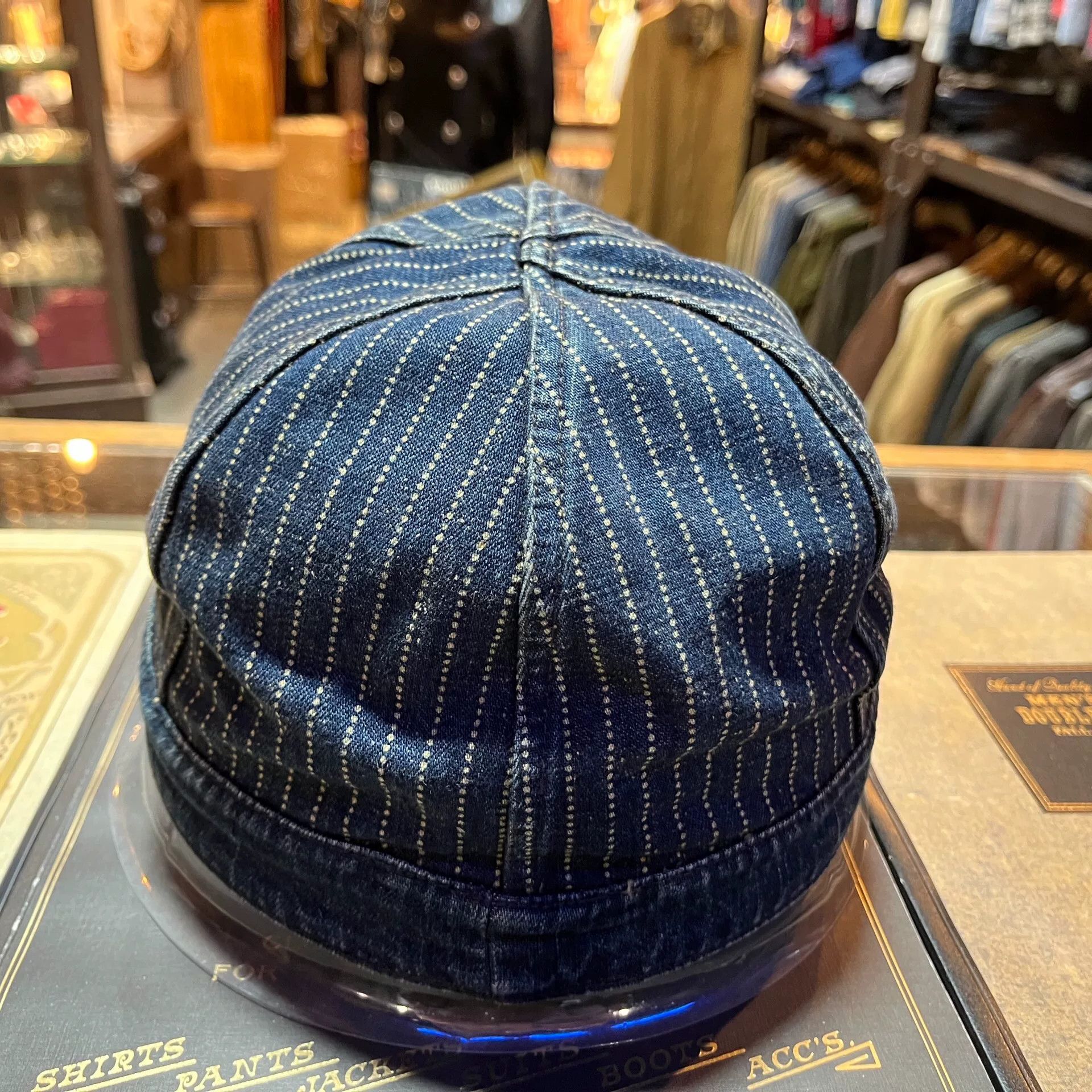 RRL Ralph Lauren RRL Wabash Indigo Dyed Engineer Cap Size ONE SIZE - 4 Thumbnail