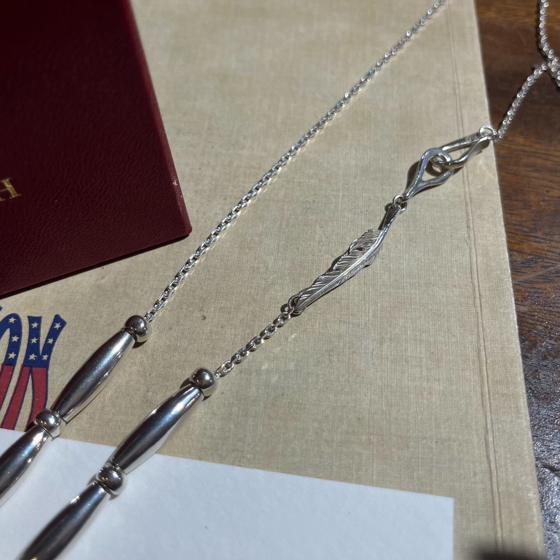 Larry Smith Larry Smith Feather Charm Necklace Size ONE SIZE - 4 Thumbnail