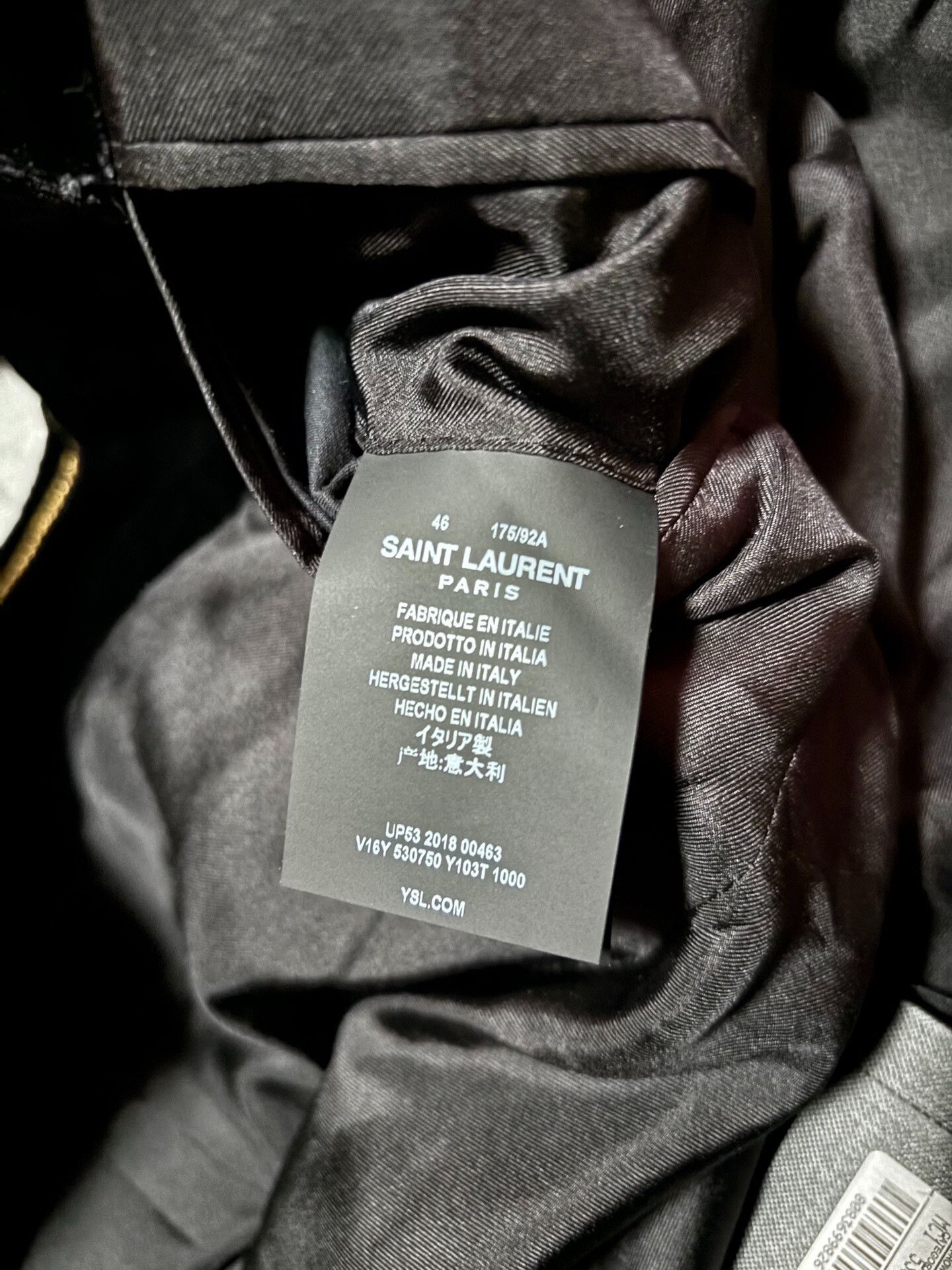 Saint Laurent Paris Saint Laurent Velvet Suit with Gold Accents Size US S / EU 44-46 / 1 - 6 Thumbnail