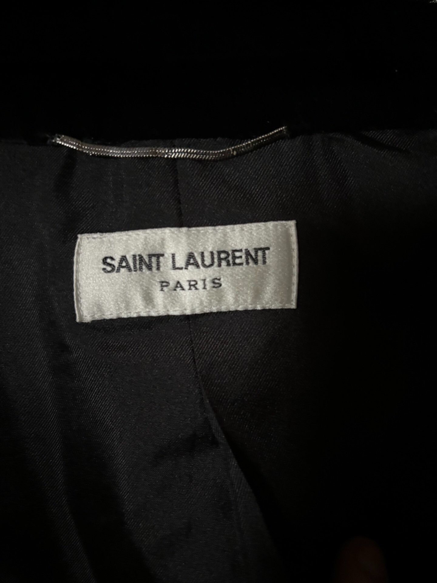 Saint Laurent Paris Saint Laurent Velvet Suit with Gold Accents Size US S / EU 44-46 / 1 - 5 Thumbnail