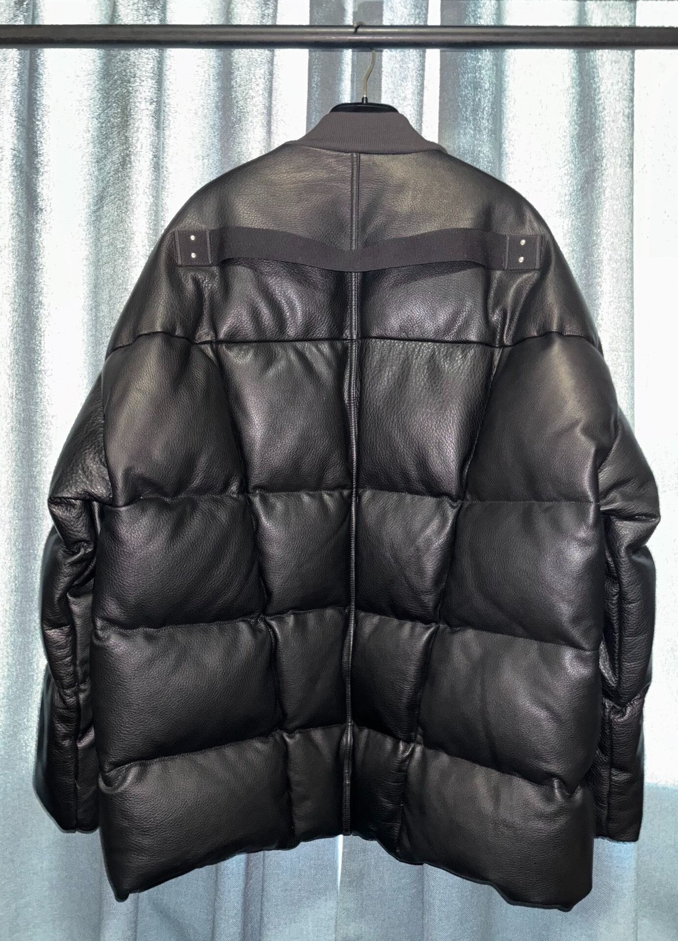 Rick Owens Rick Owens Black Leather Down Jacket Size US M / EU 48-50 / 2 - 2 Thumbnail