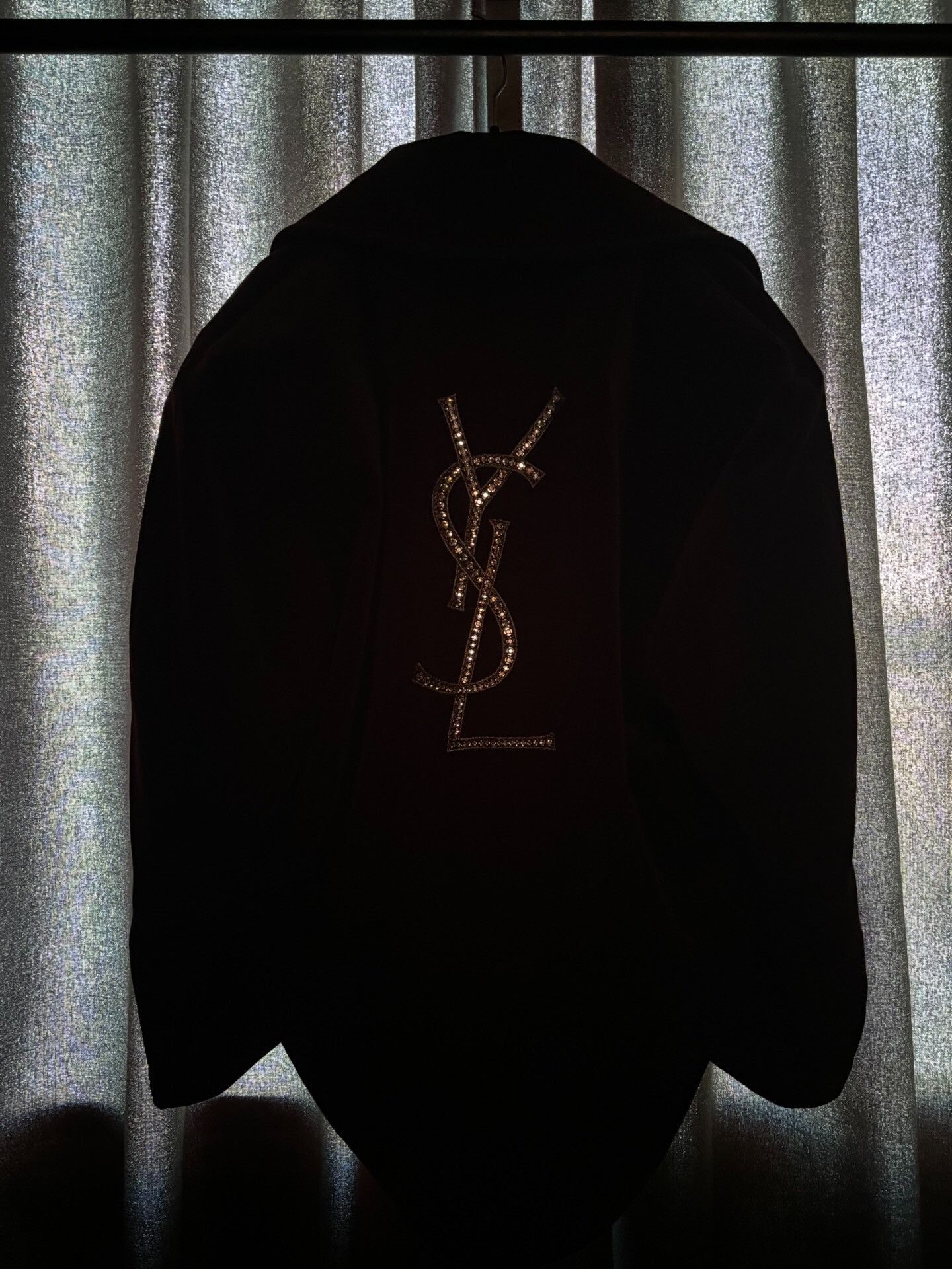 Saint Laurent Paris Saint Laurent Gem-Embellished Coat Size M / US 6-8 / IT 42-44 - 2 Thumbnail