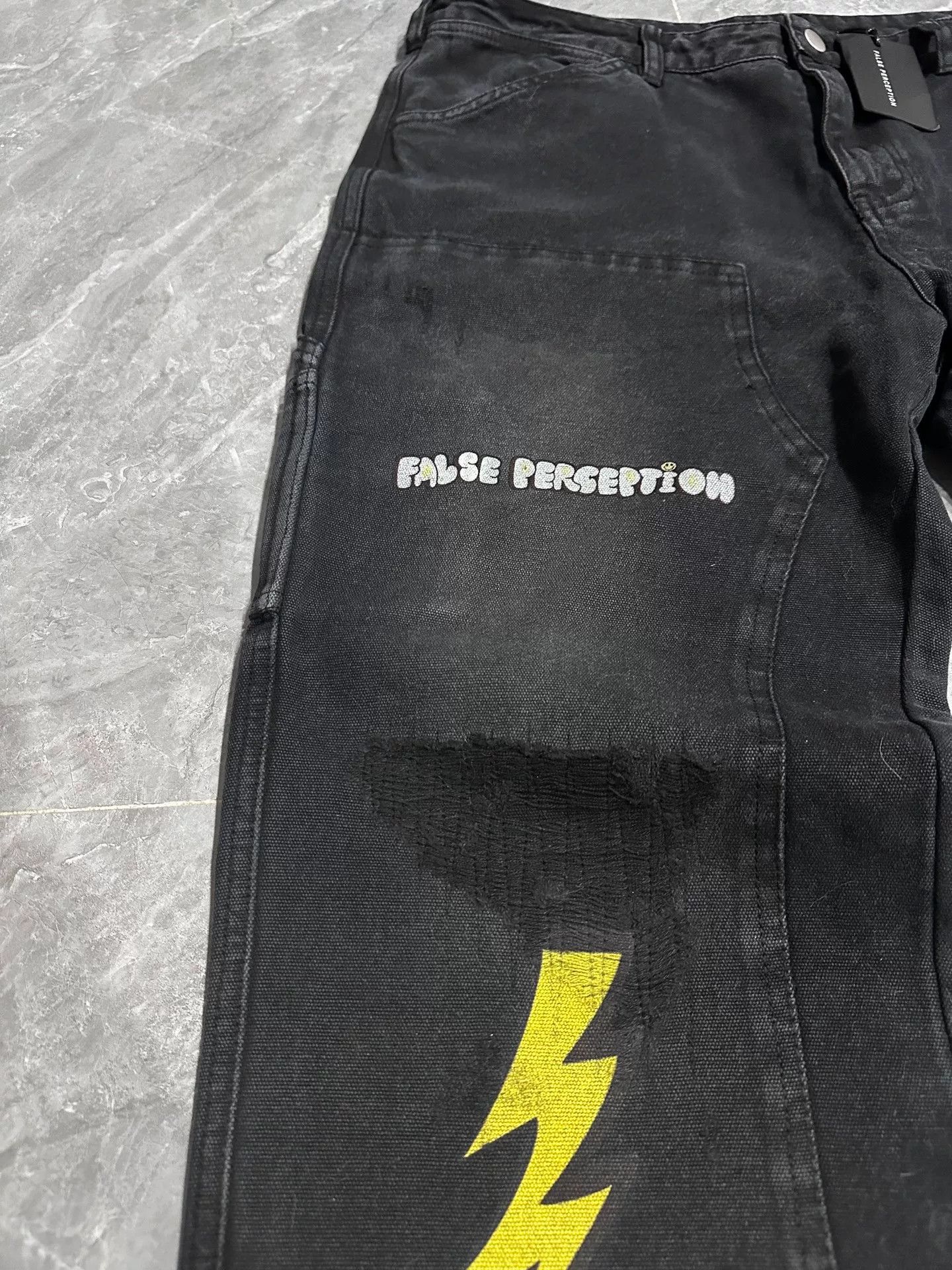 Carhartt Wip Black Flared Denim Pants with Heart Design Size US 36 / EU 52 - 5 Thumbnail